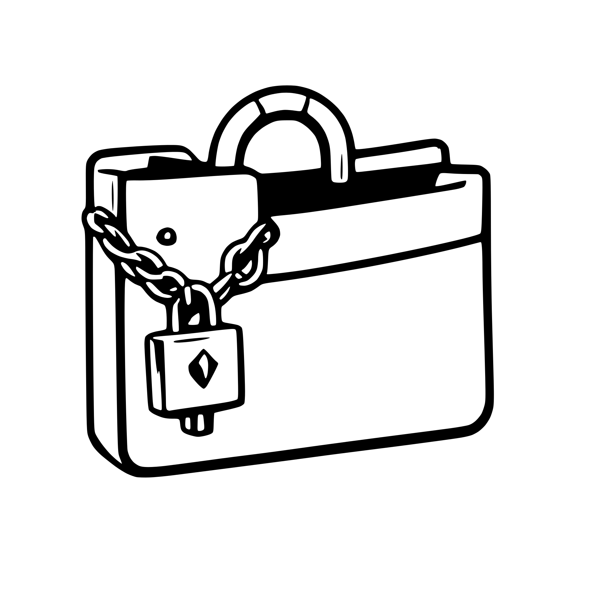 AI-generated SVG of a folder in chain with lock