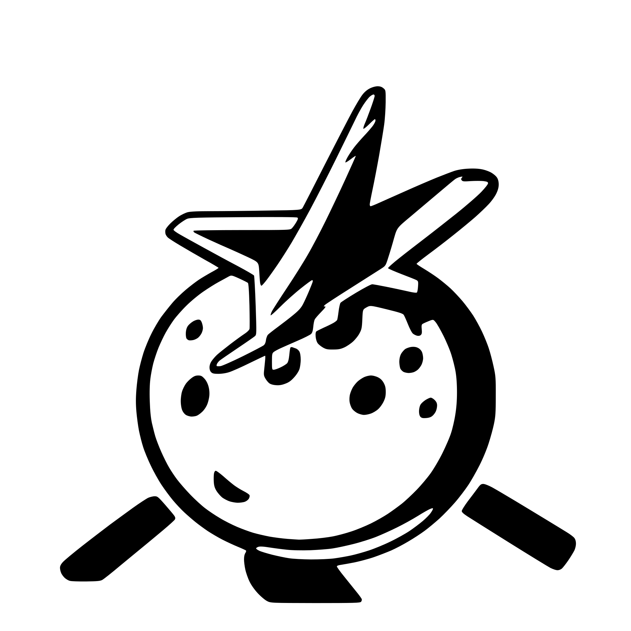 AI-generated SVG of a plane flying above earth