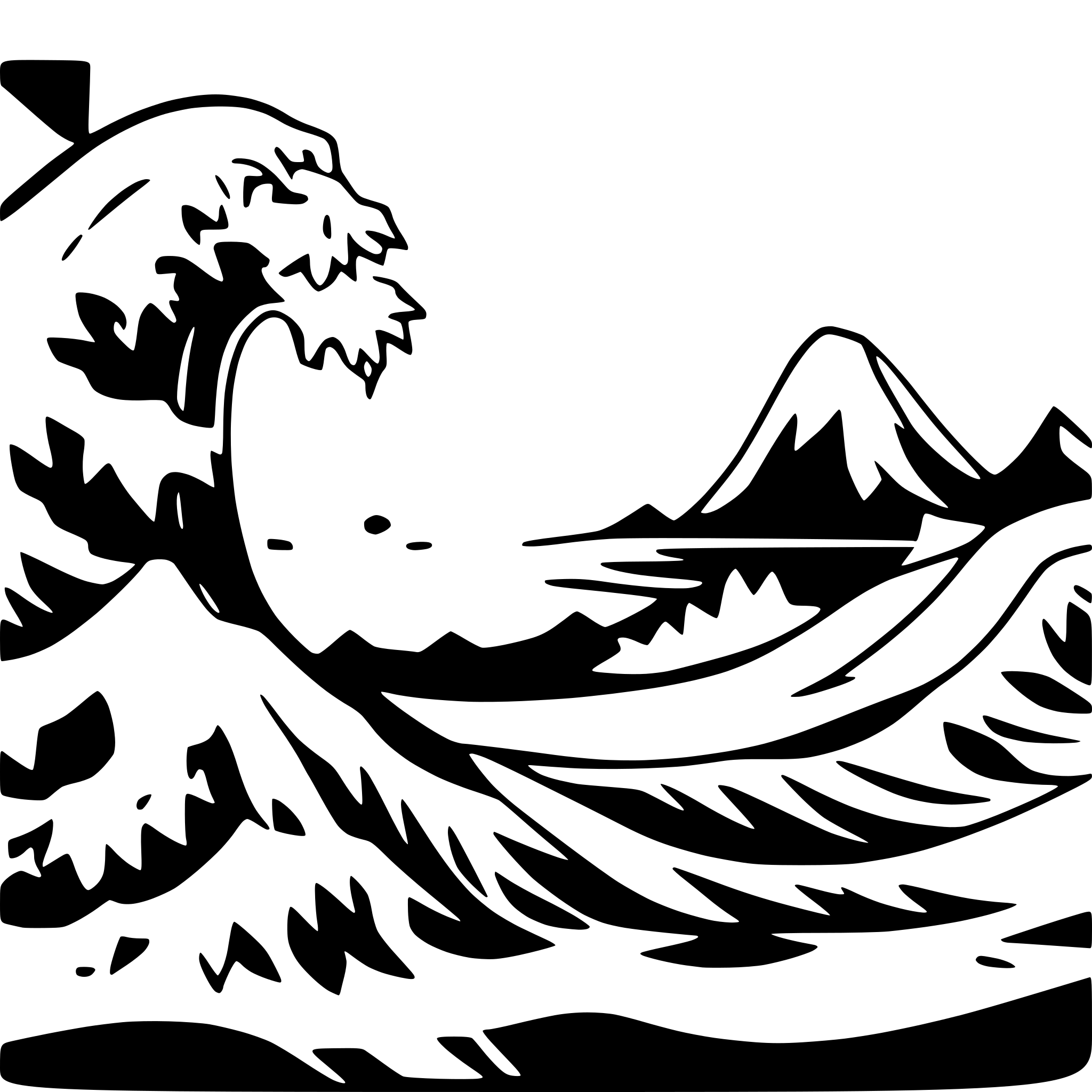 AI-generated SVG of 'The Great Wave off Kanagawa'
