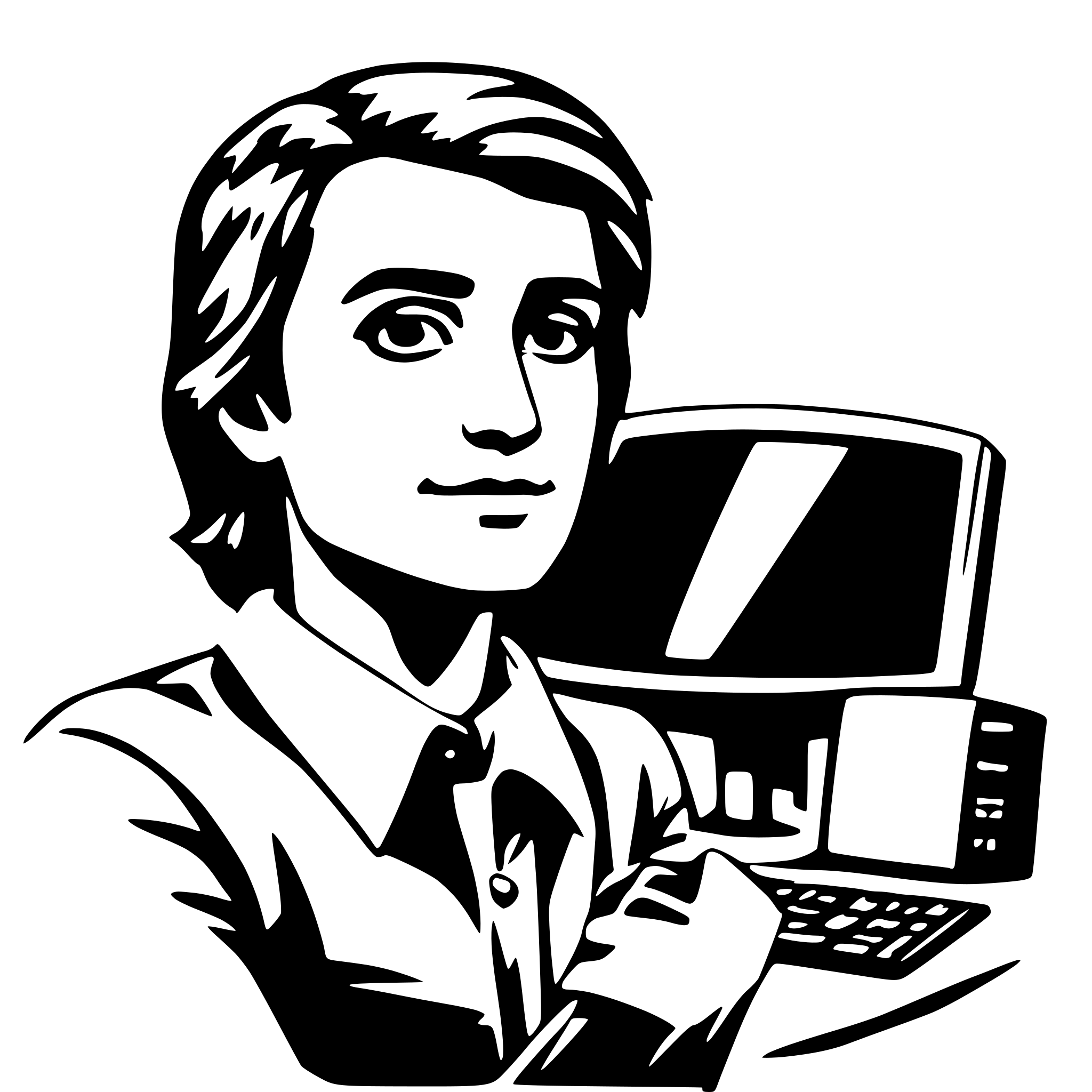 AI-generated SVG of 'generate a computer guy meme'