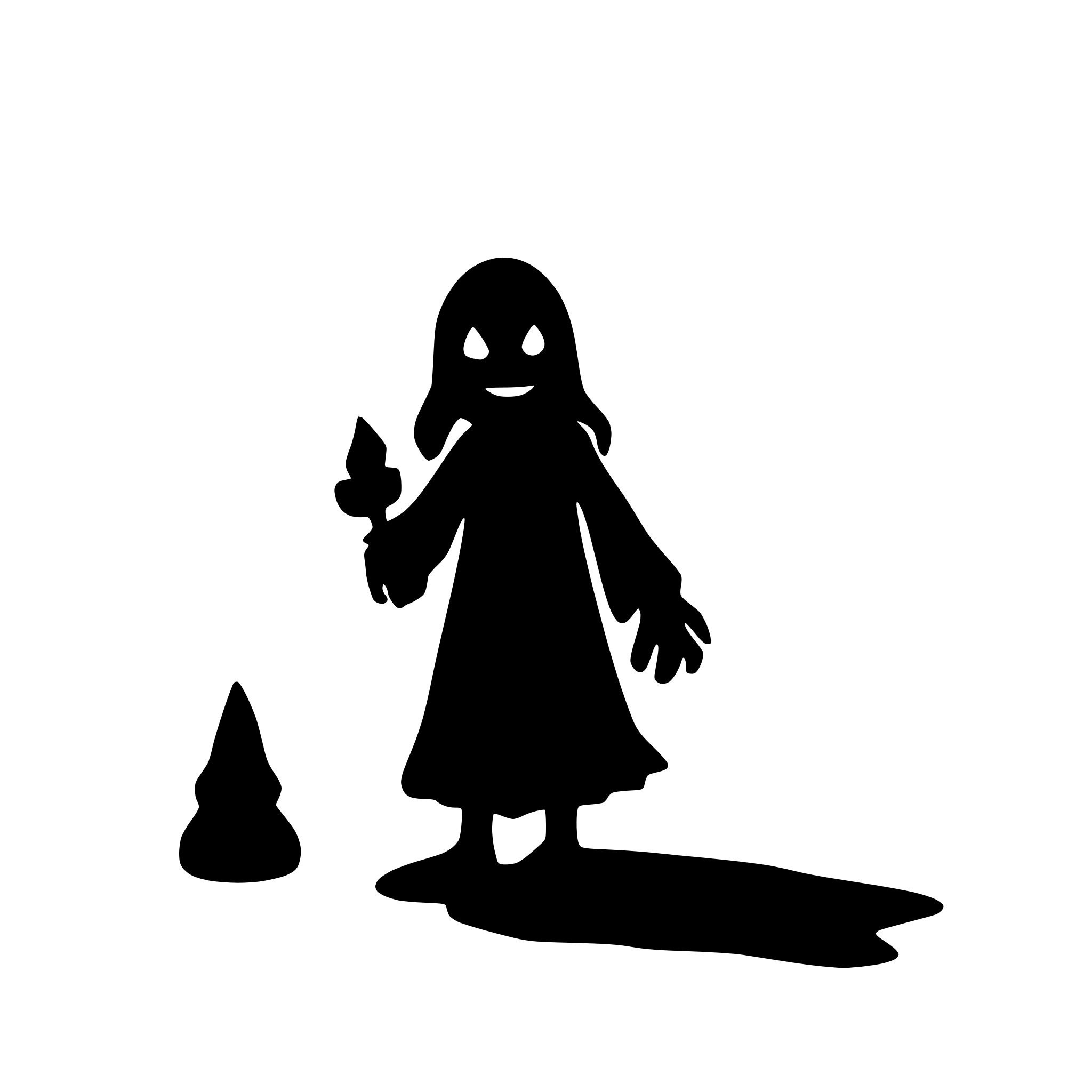 AI-generated SVG of a spookey ghost