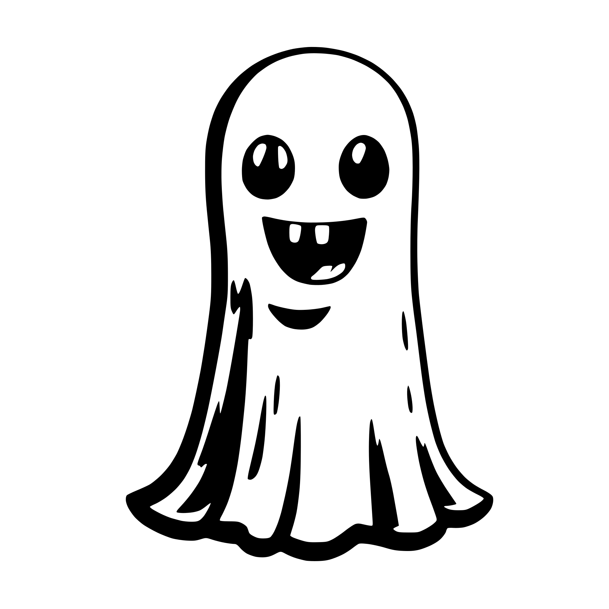 AI-generated SVG of a Cute Ghost
