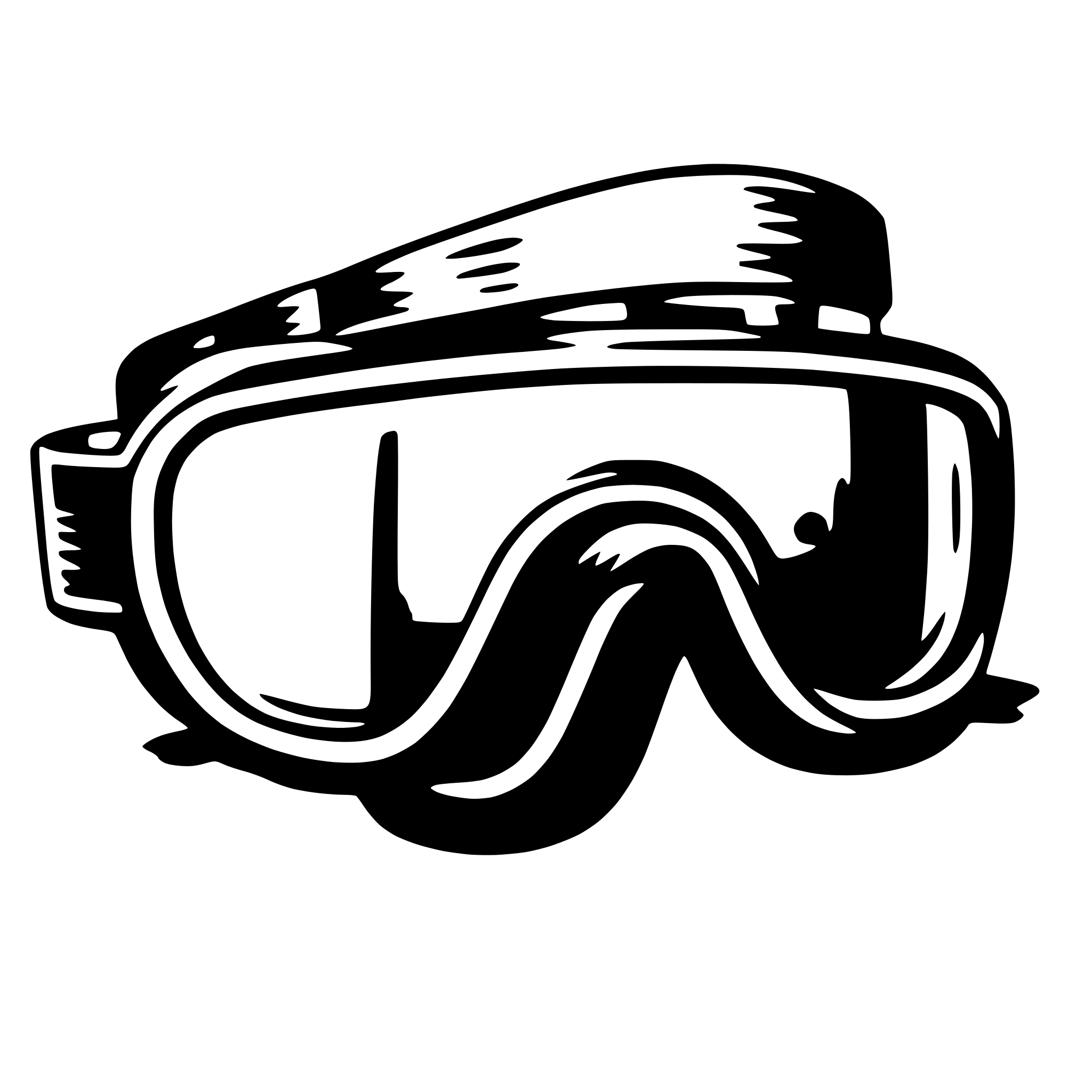 AI-generated SVG of 'goggles'