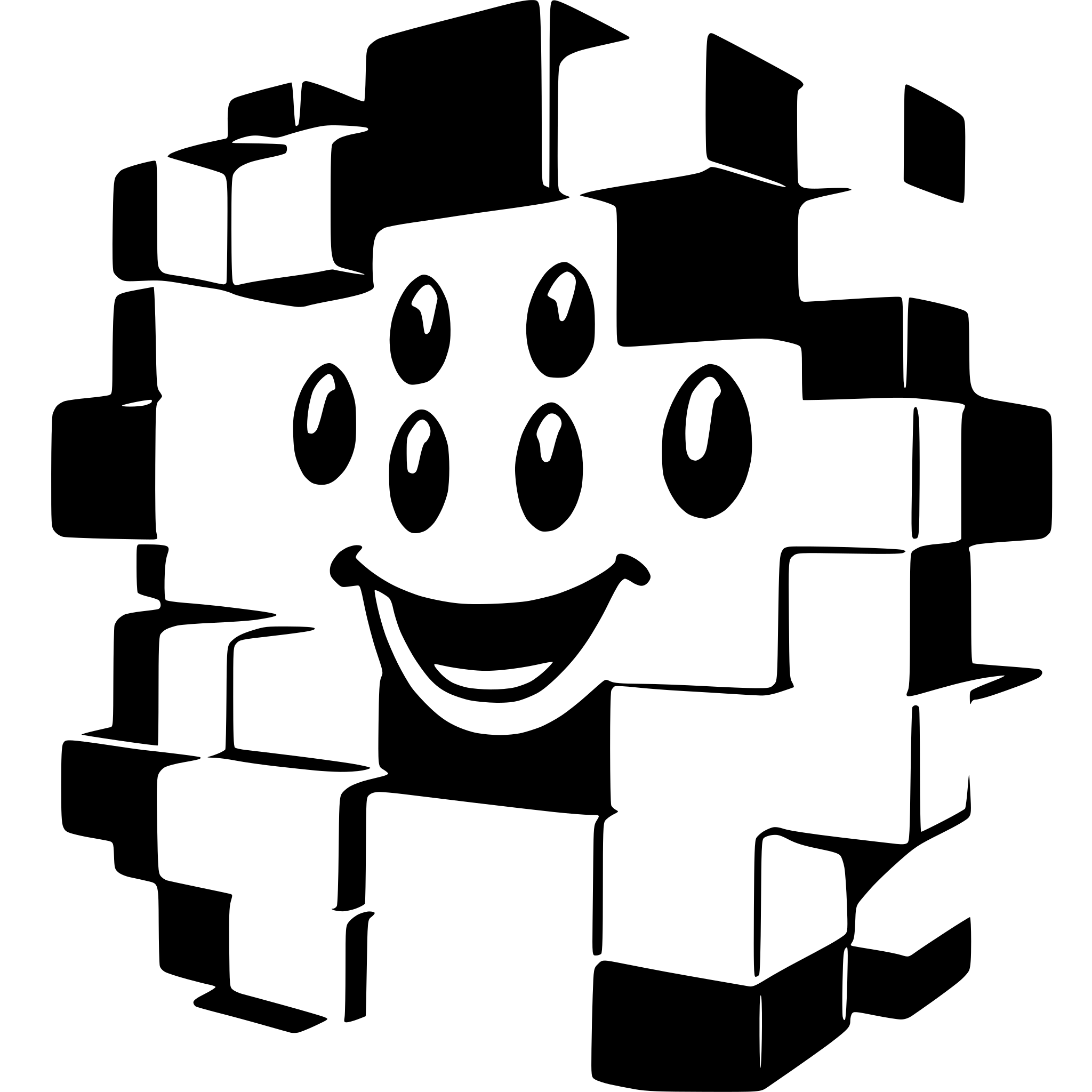 AI-generated SVG of a cubes grid forming a smiley