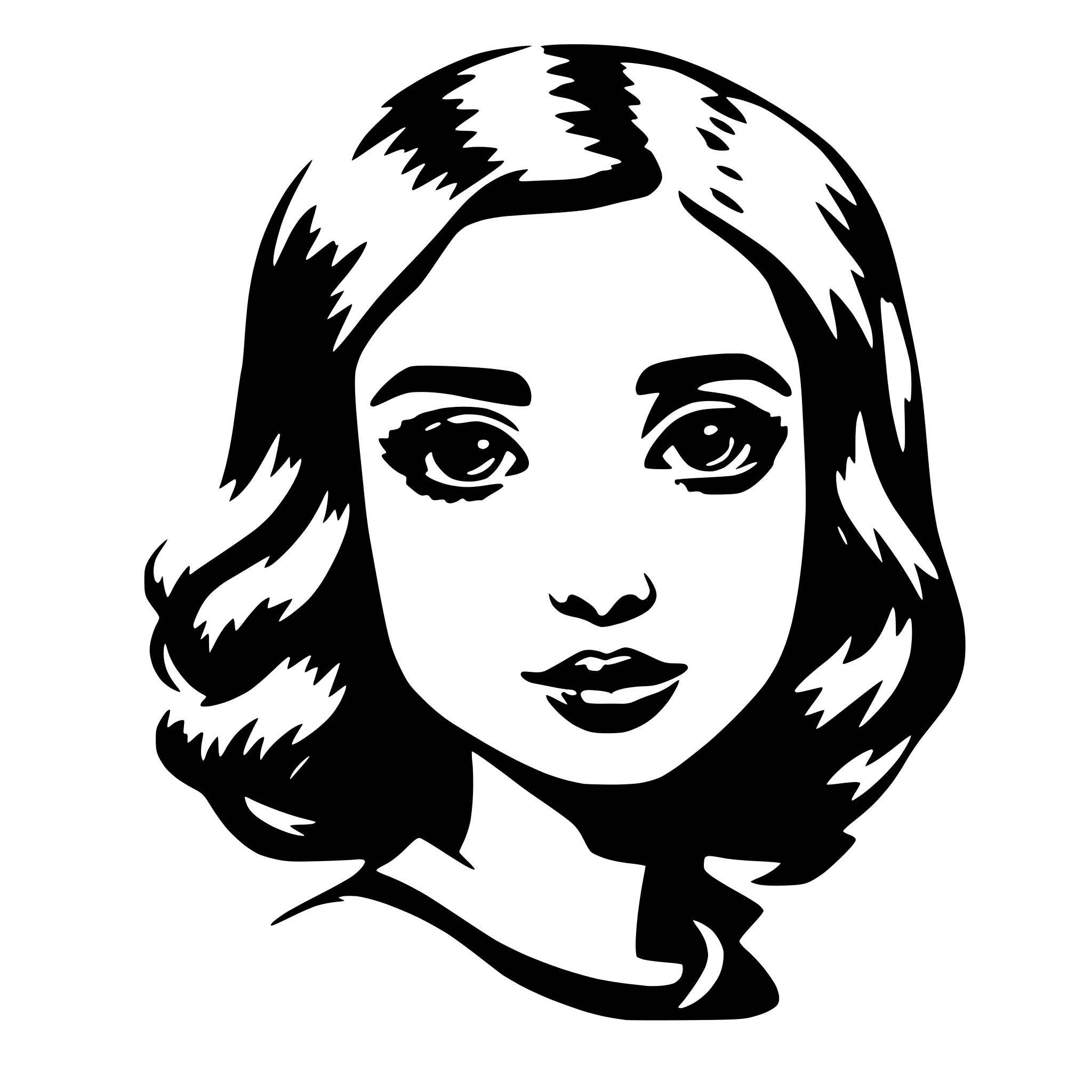 AI-generated SVG of 'girl'