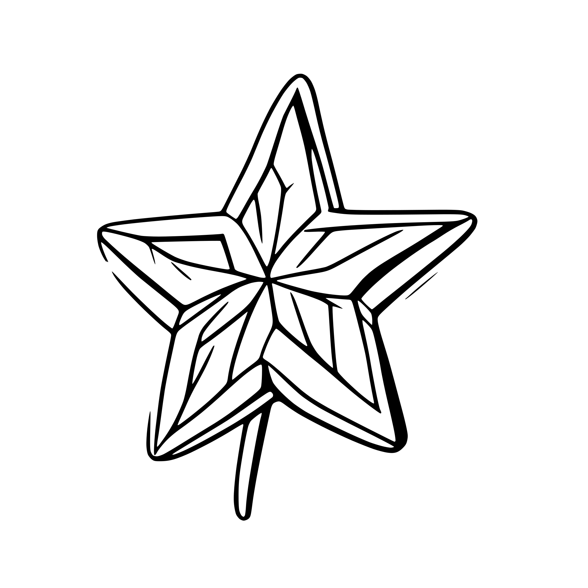 AI-generated SVG of a star