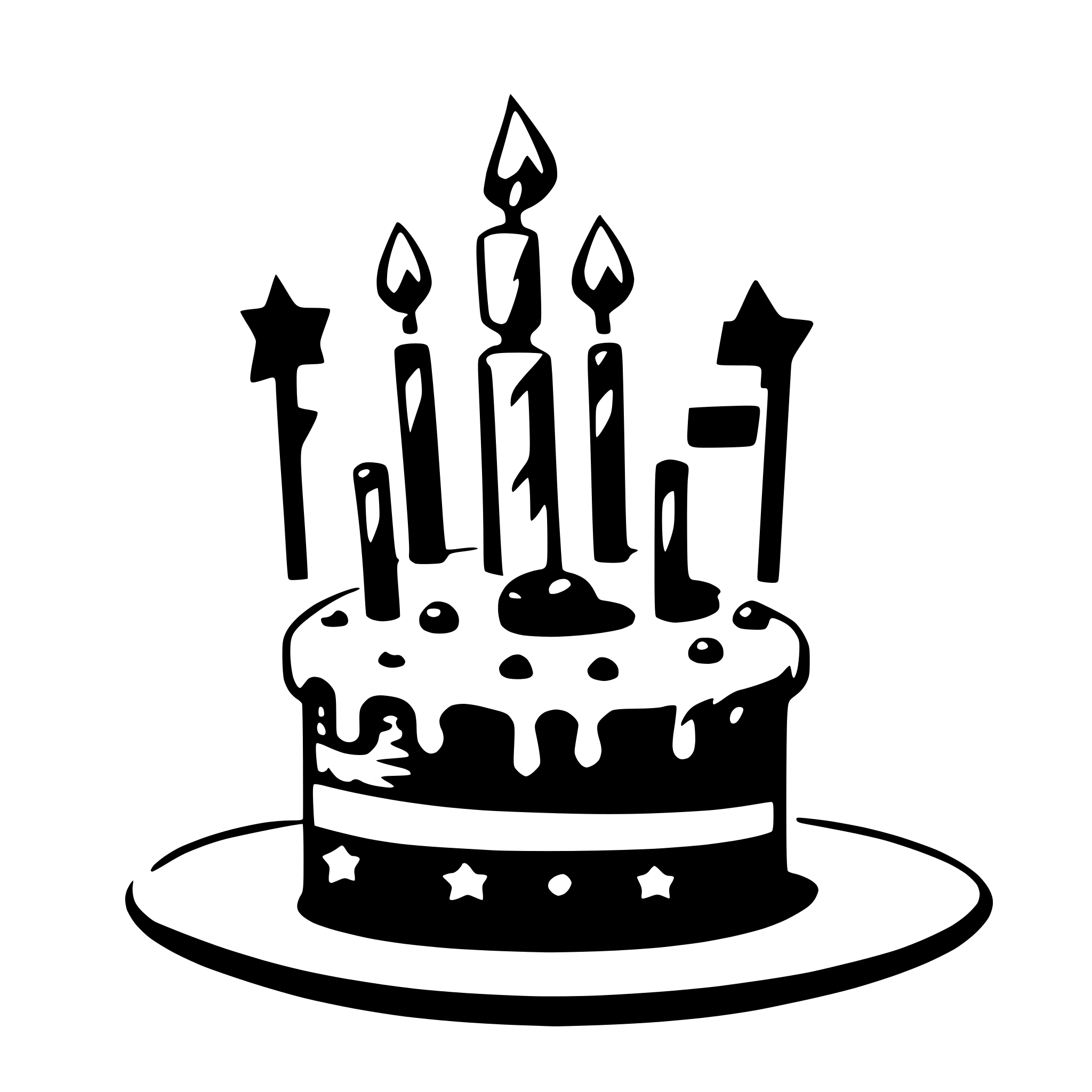 AI-generated SVG of a happy birthday