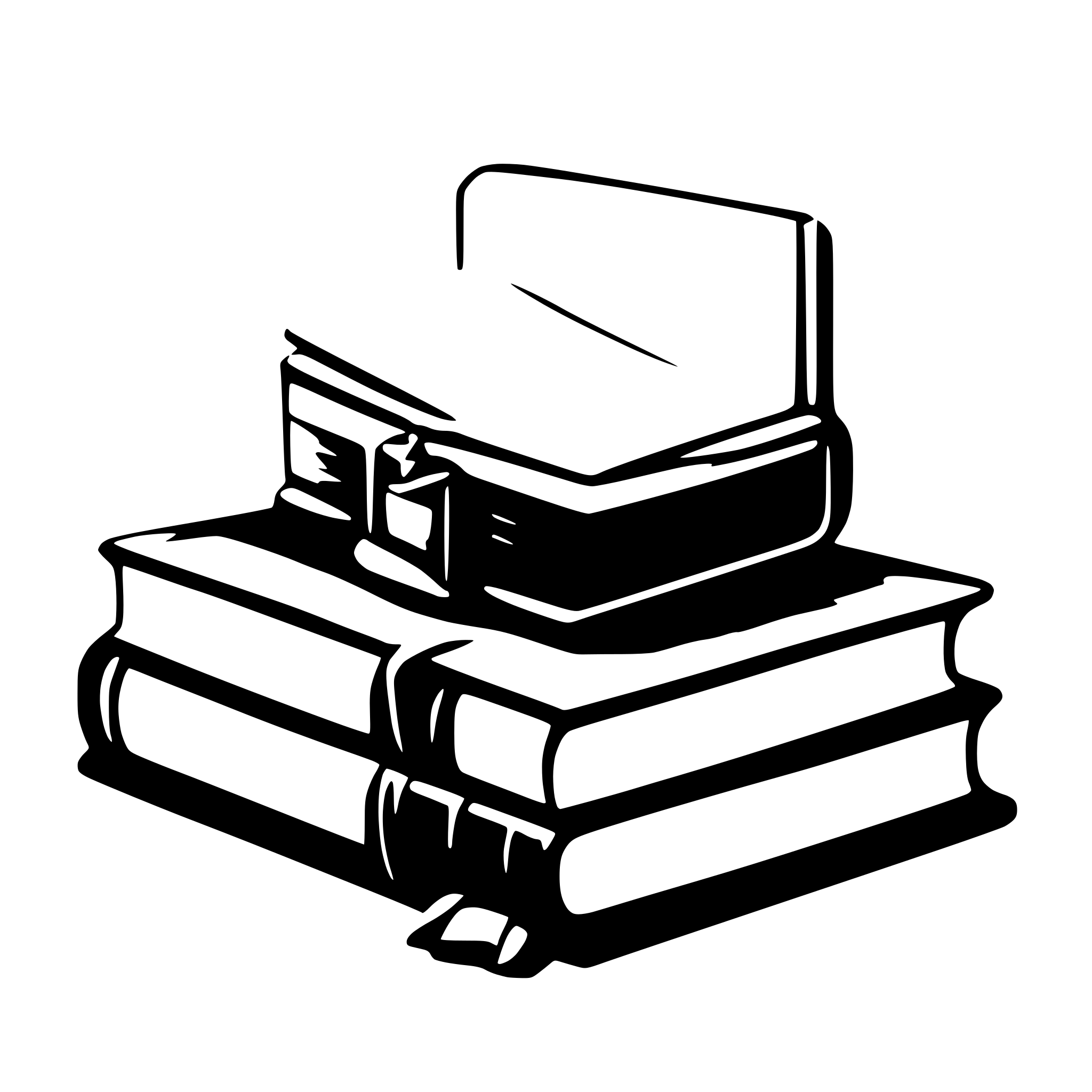 AI-generated SVG of a book
