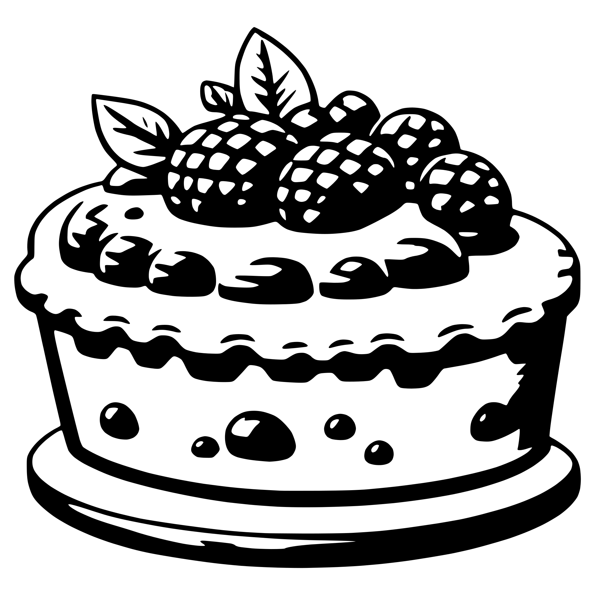 AI-generated SVG of a tart