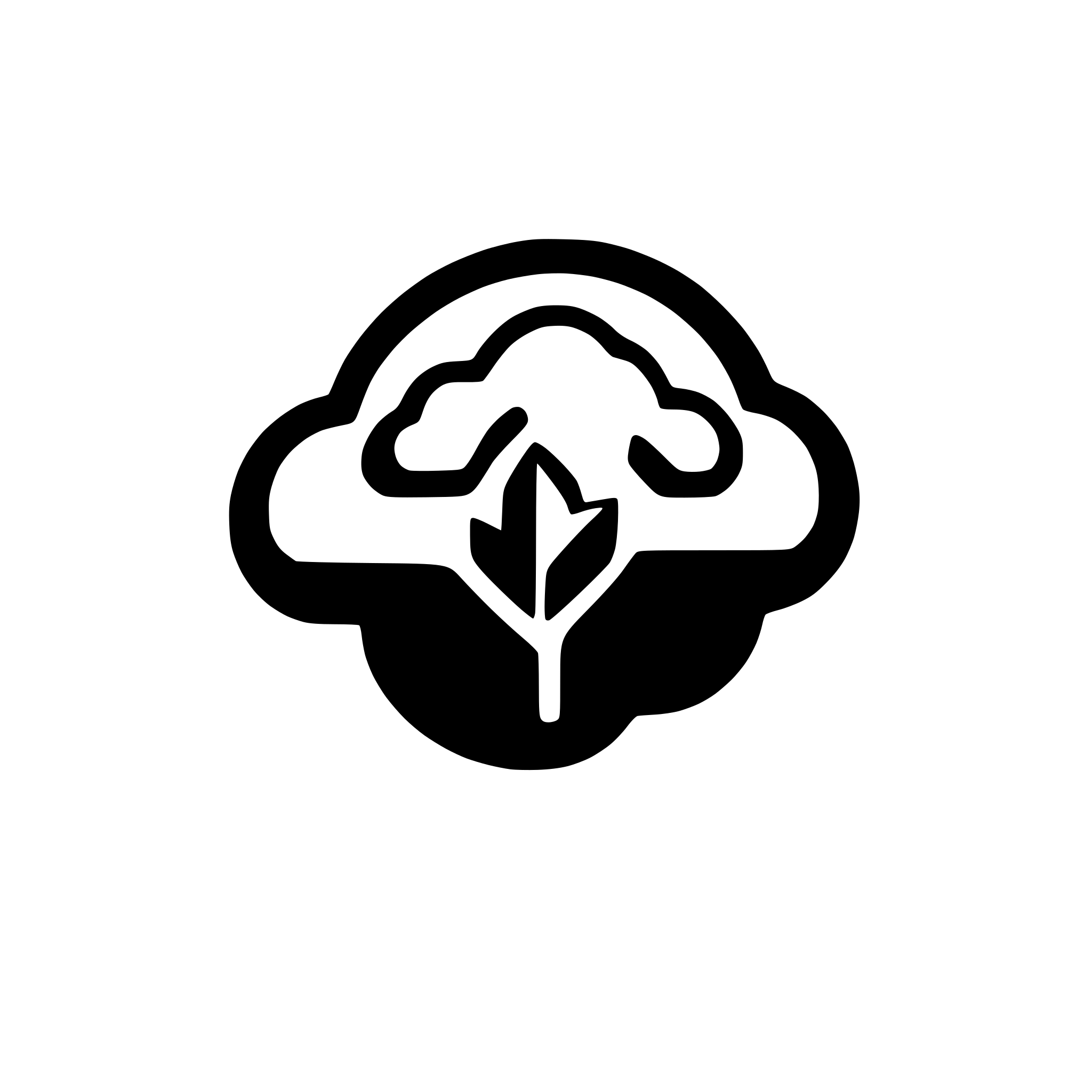 AI-generated SVG of a Simple Cloud logo icon with outline only and line breaks at intersections and softer corners