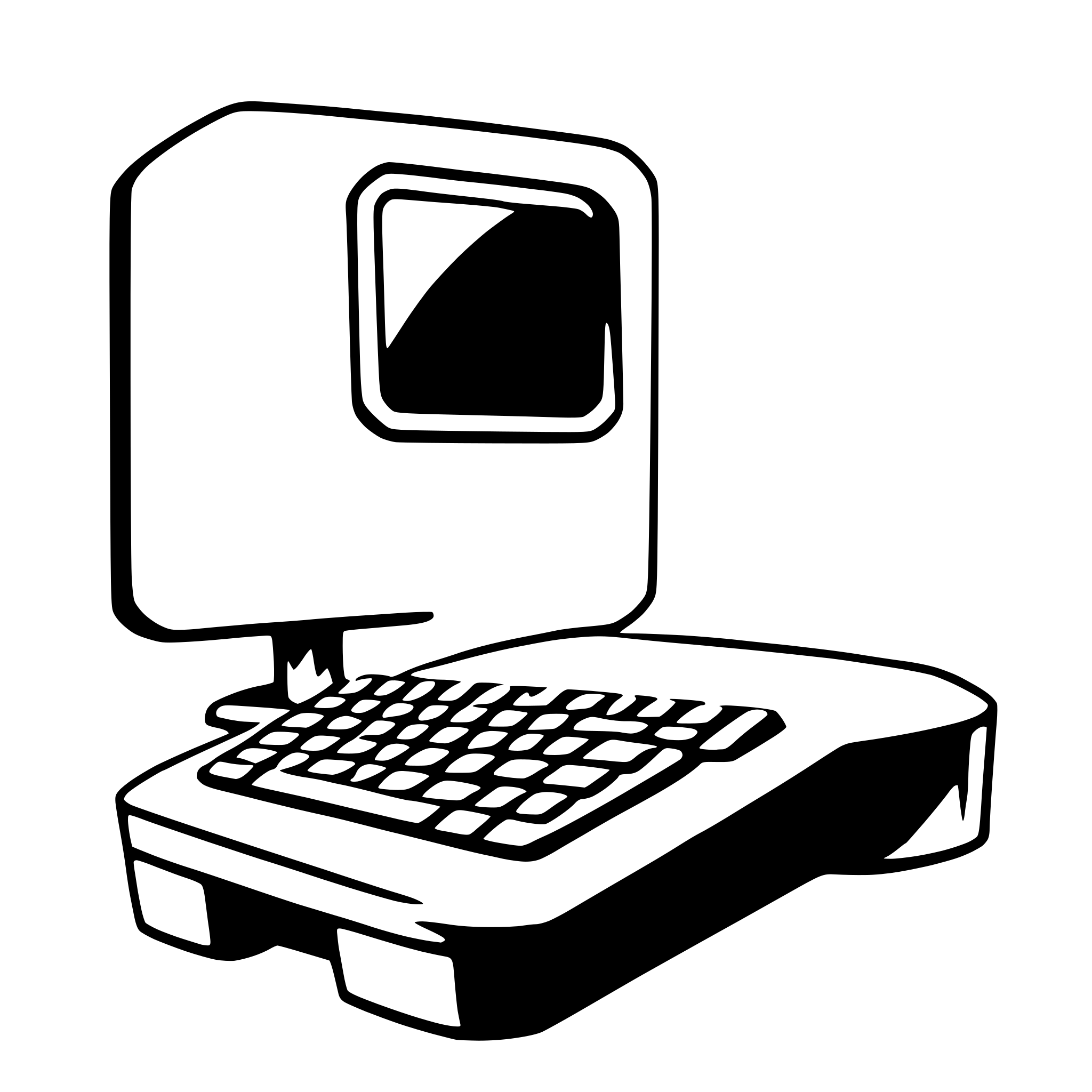 AI-generated SVG of a computer