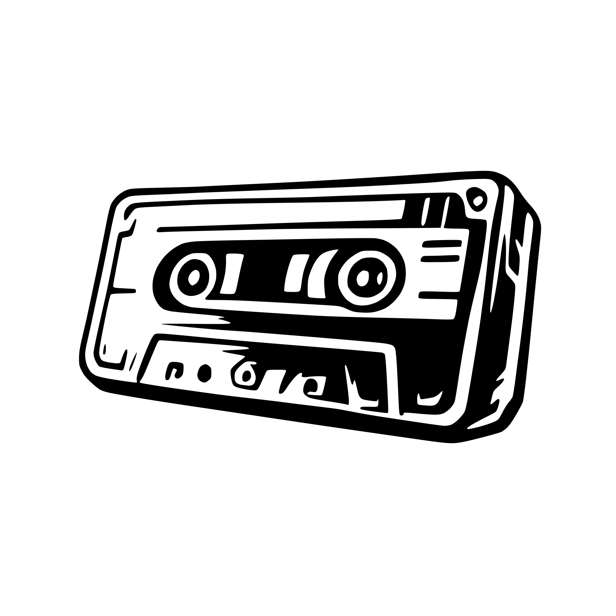 AI-generated SVG of a cassette tape