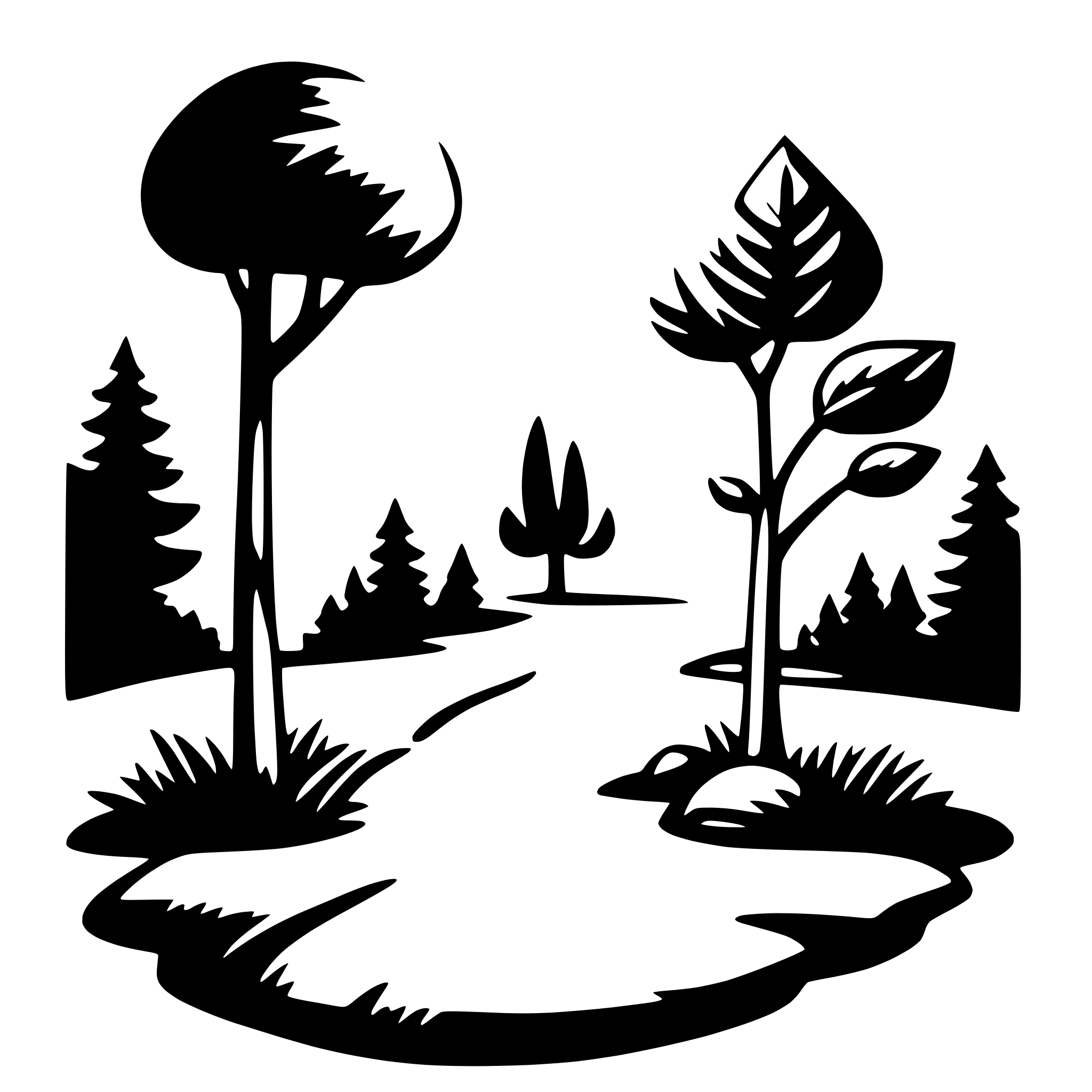 AI-generated SVG of 'nature peace'