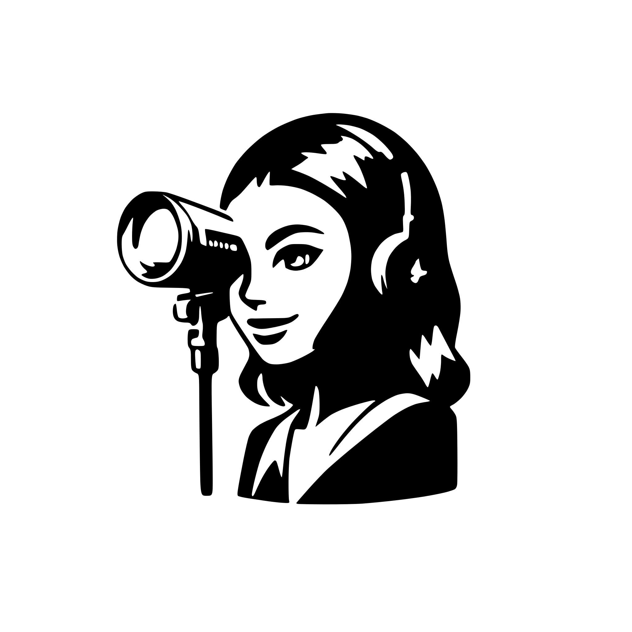 AI-generated SVG of a logo for a business doing light, sound and video