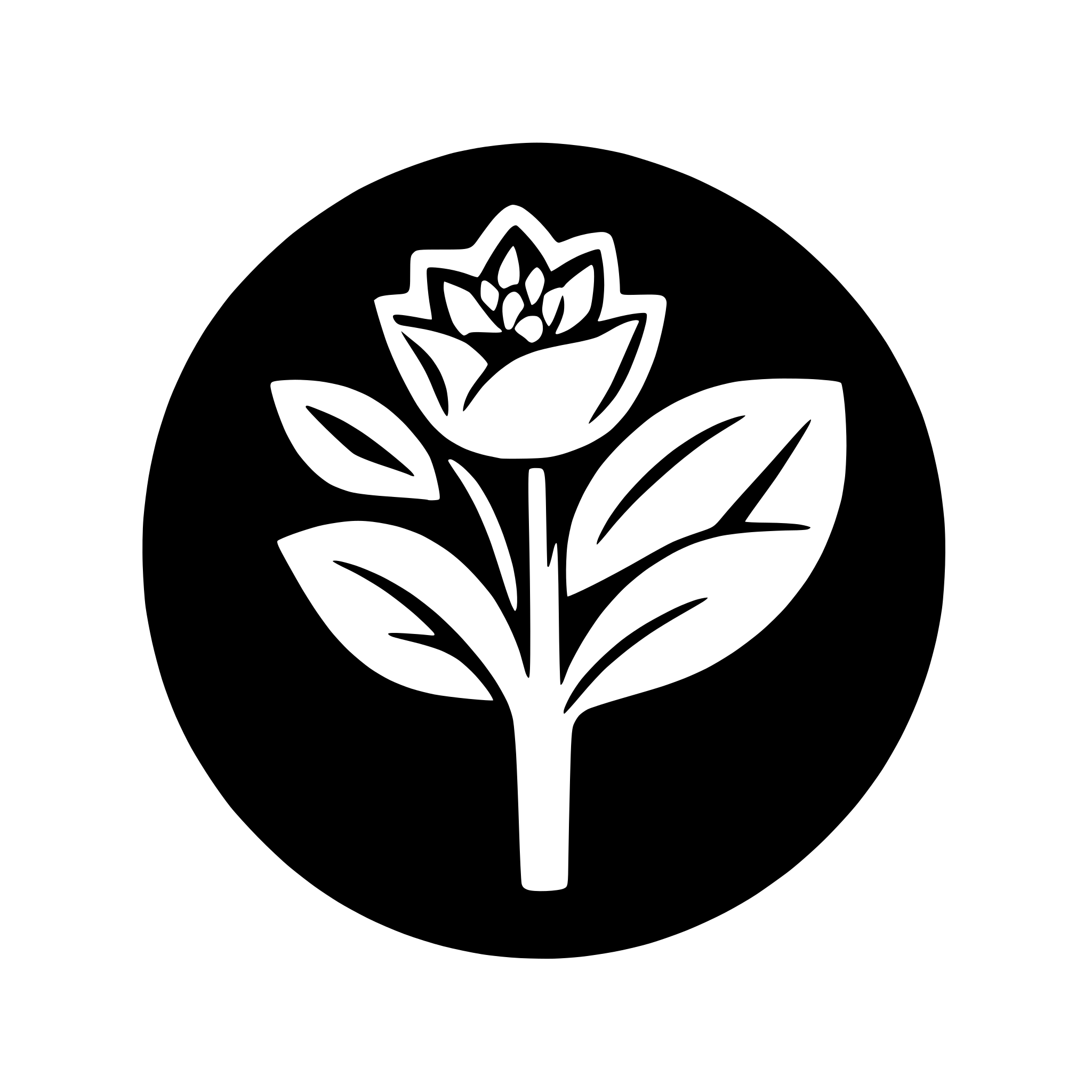 AI-generated SVG of a bouquet of flowers logo