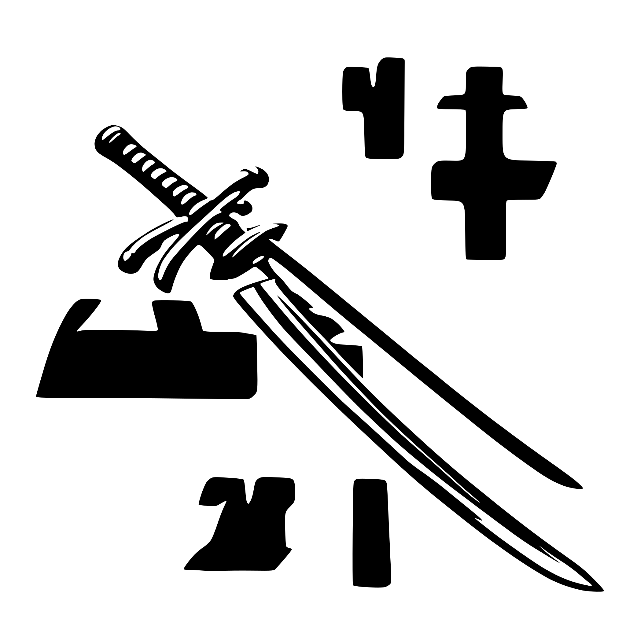 AI-generated SVG of a One katana