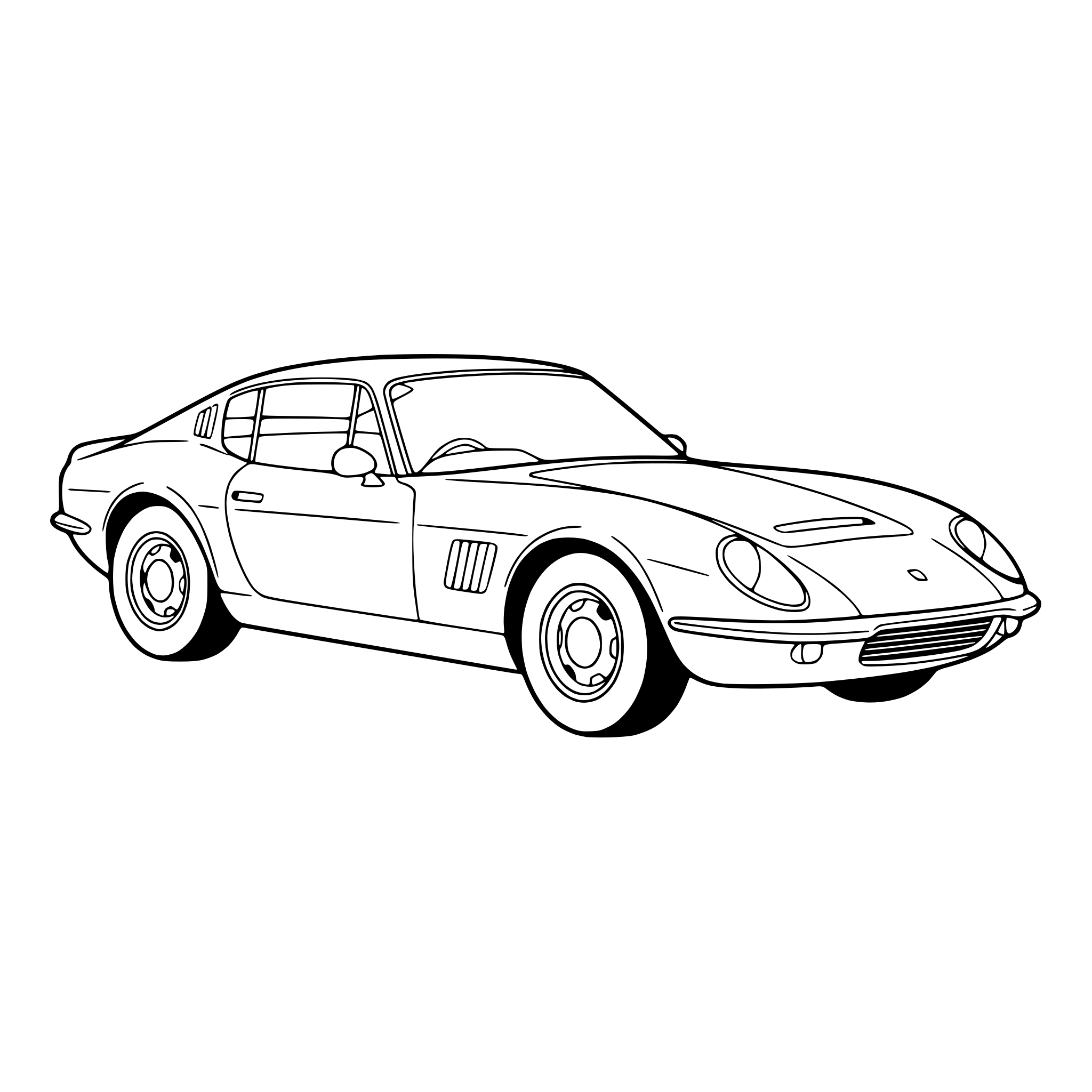AI-generated SVG of a car
