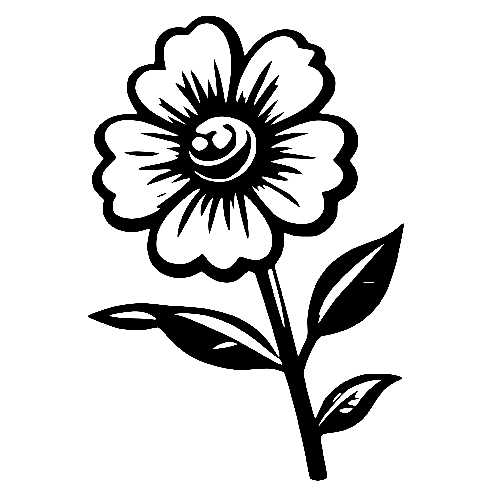 AI-generated SVG of 'svg animated flower'