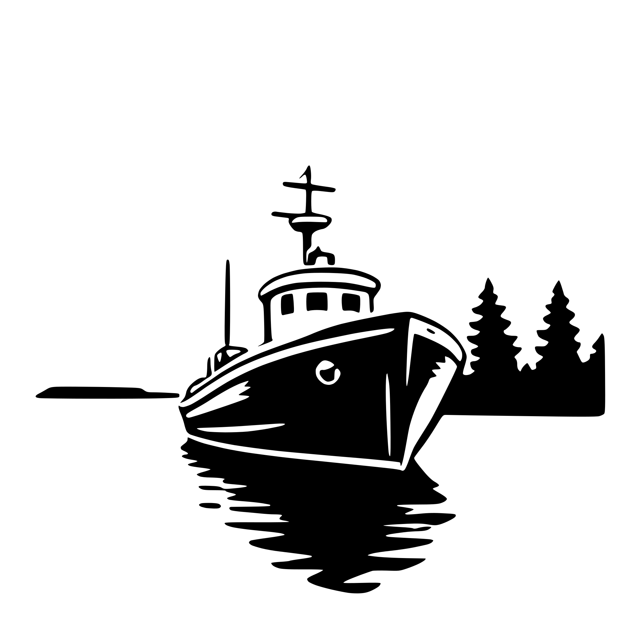 AI-generated SVG of a boat