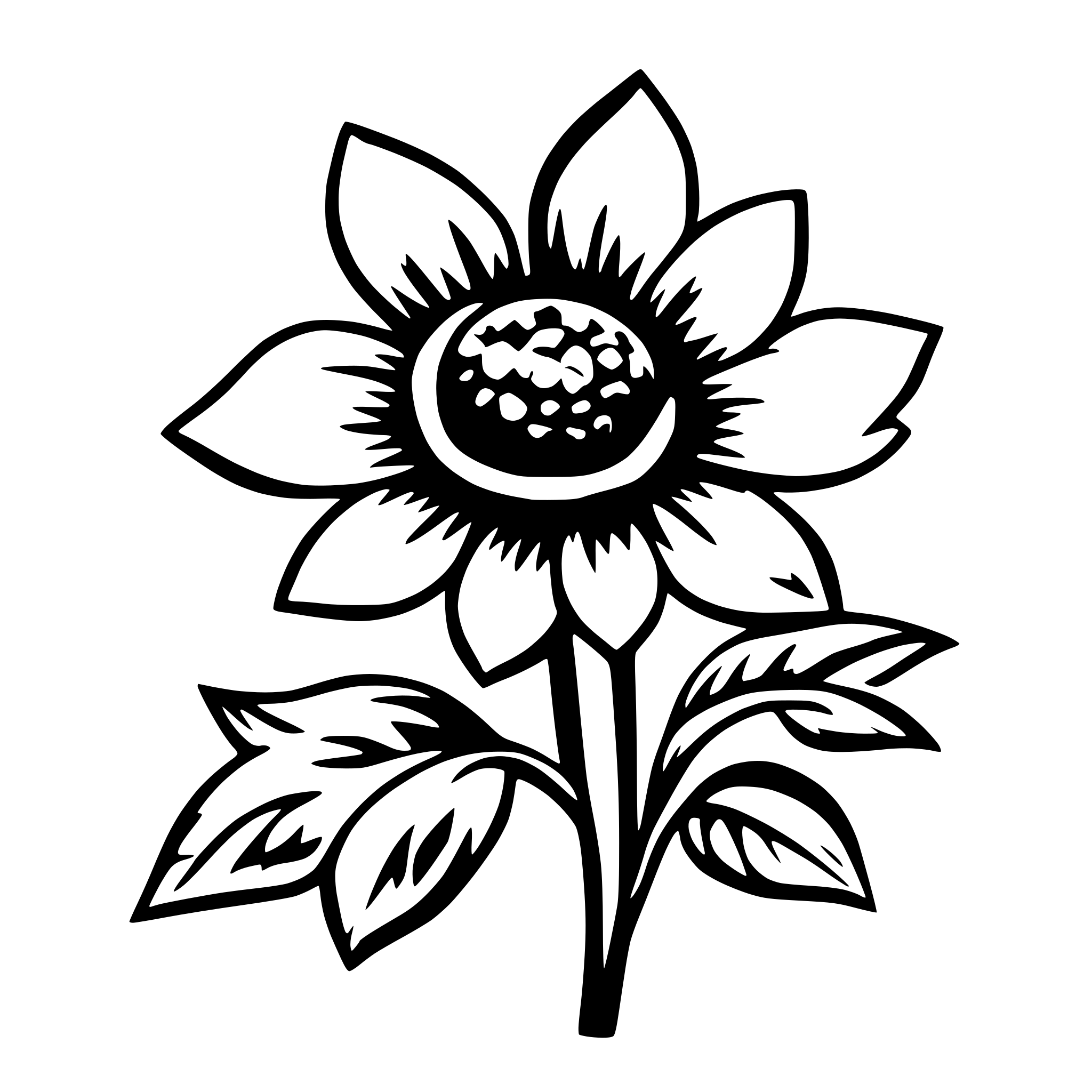 AI-generated SVG of a flower