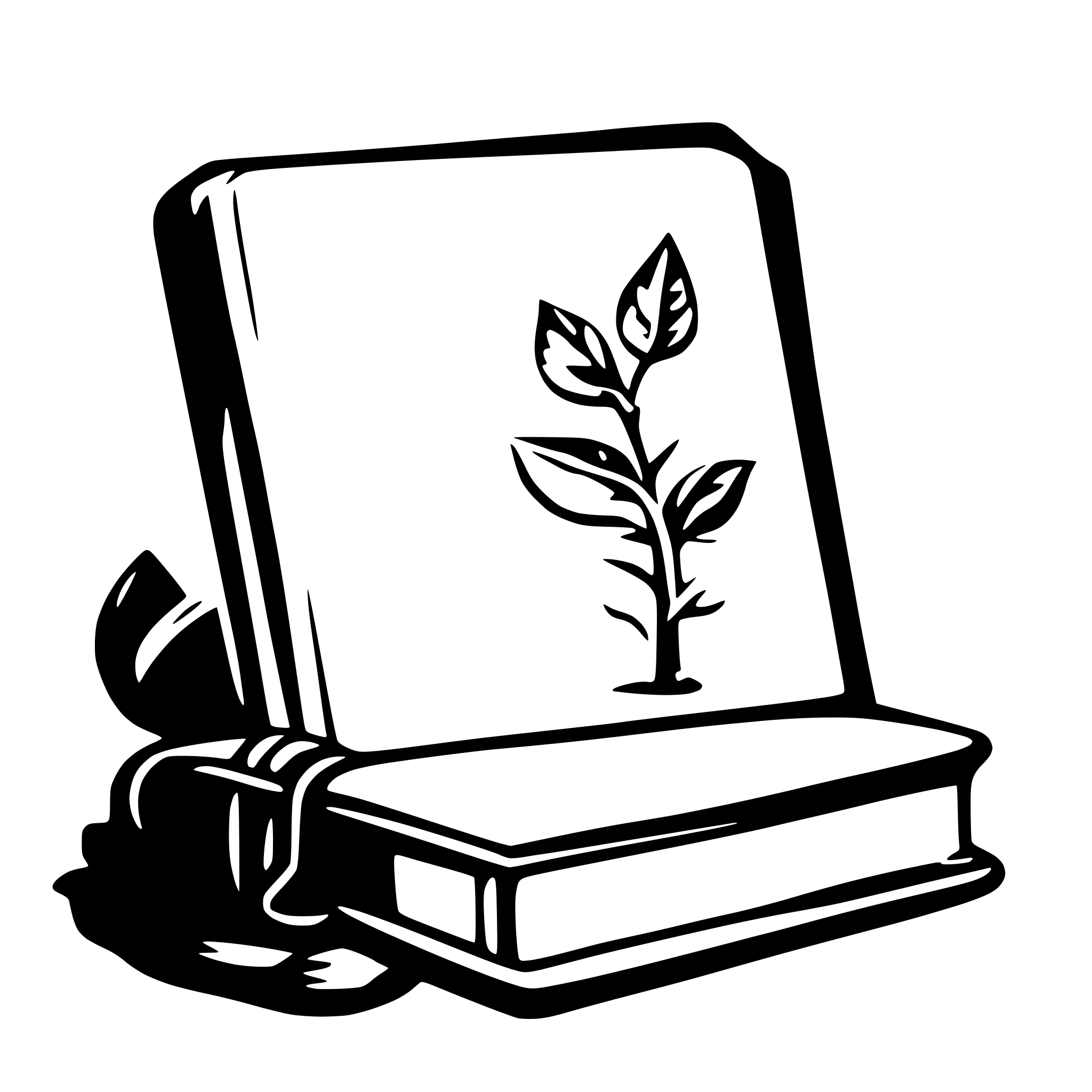 AI-generated SVG of a book