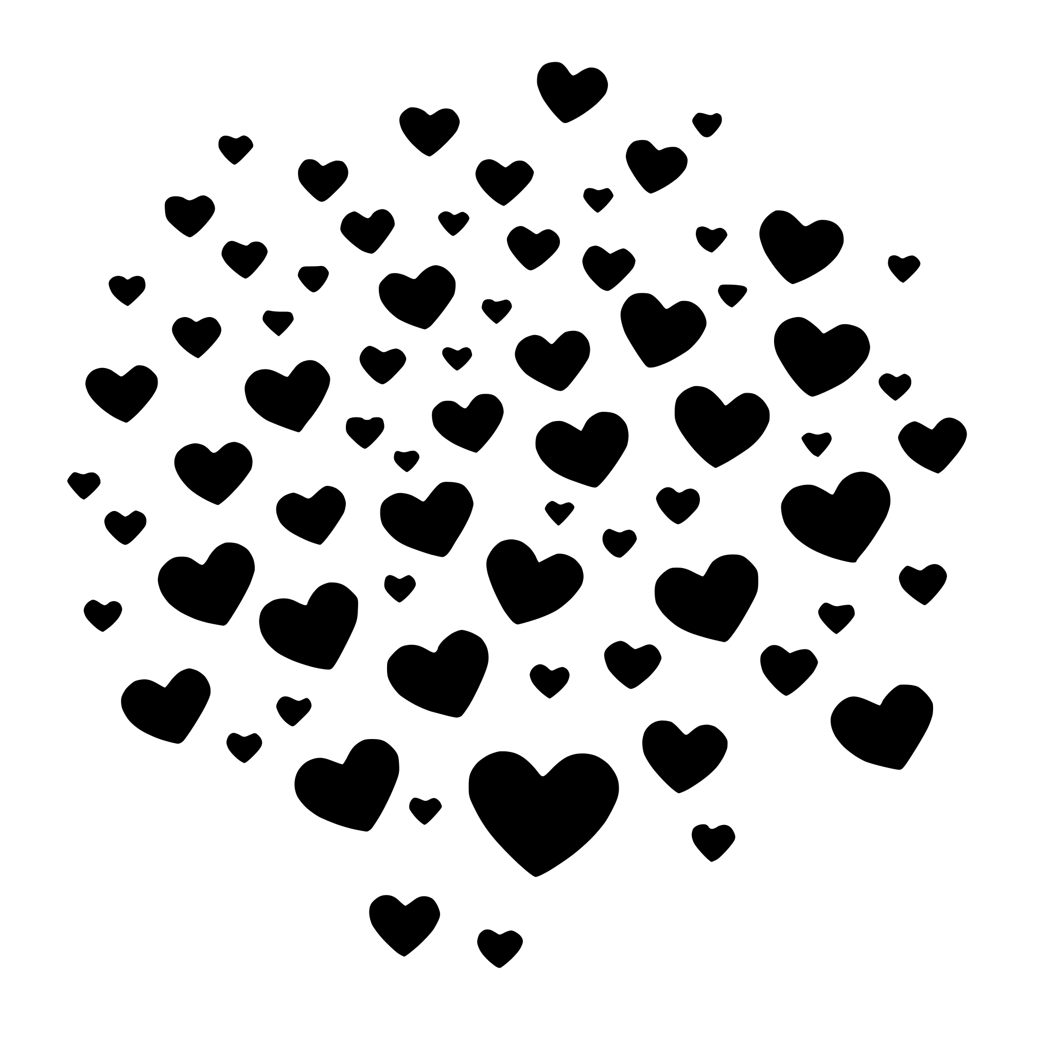 AI-generated SVG of a heart-shaped confetti