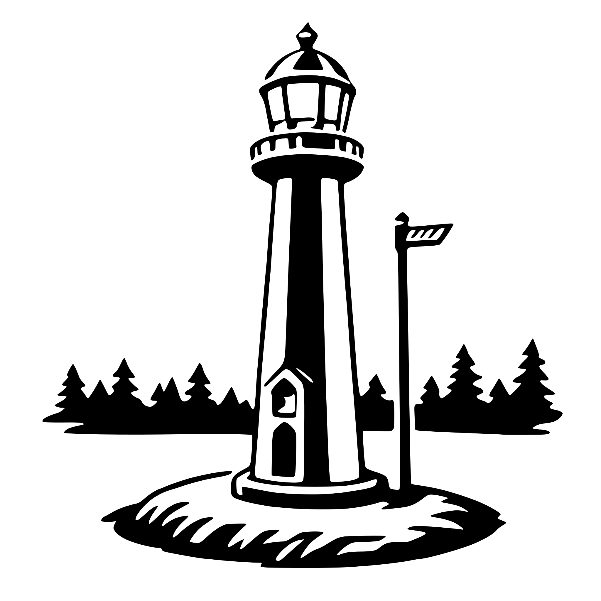 AI-generated SVG of a beacon
