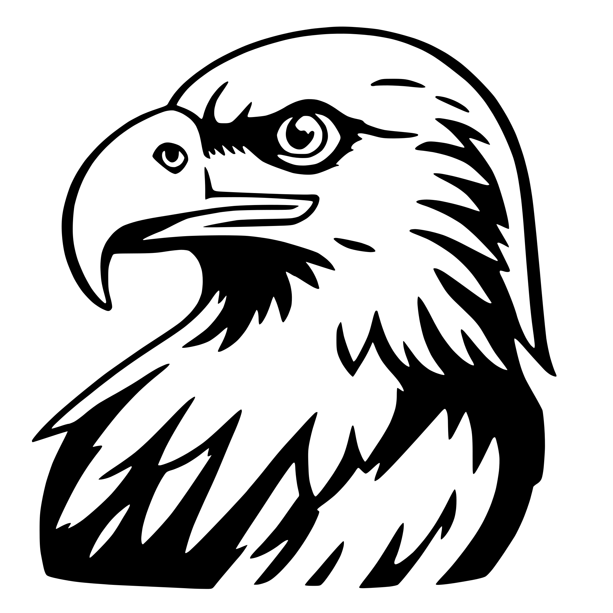 AI-generated SVG of 'bald eagle'