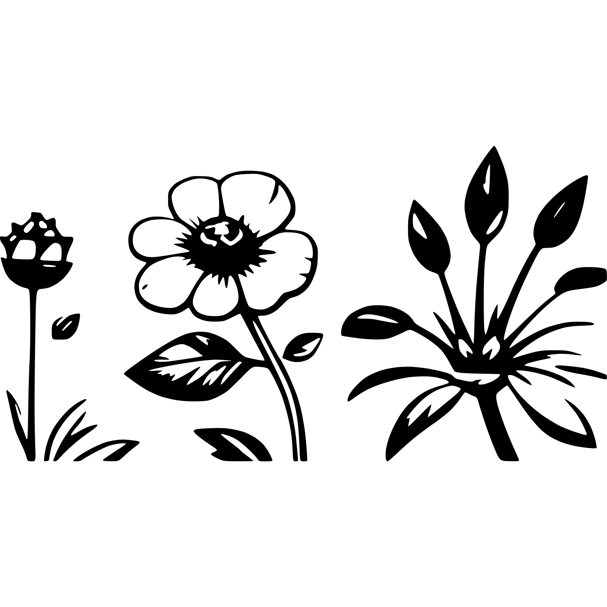 AI-generated SVG of a botanical pattern