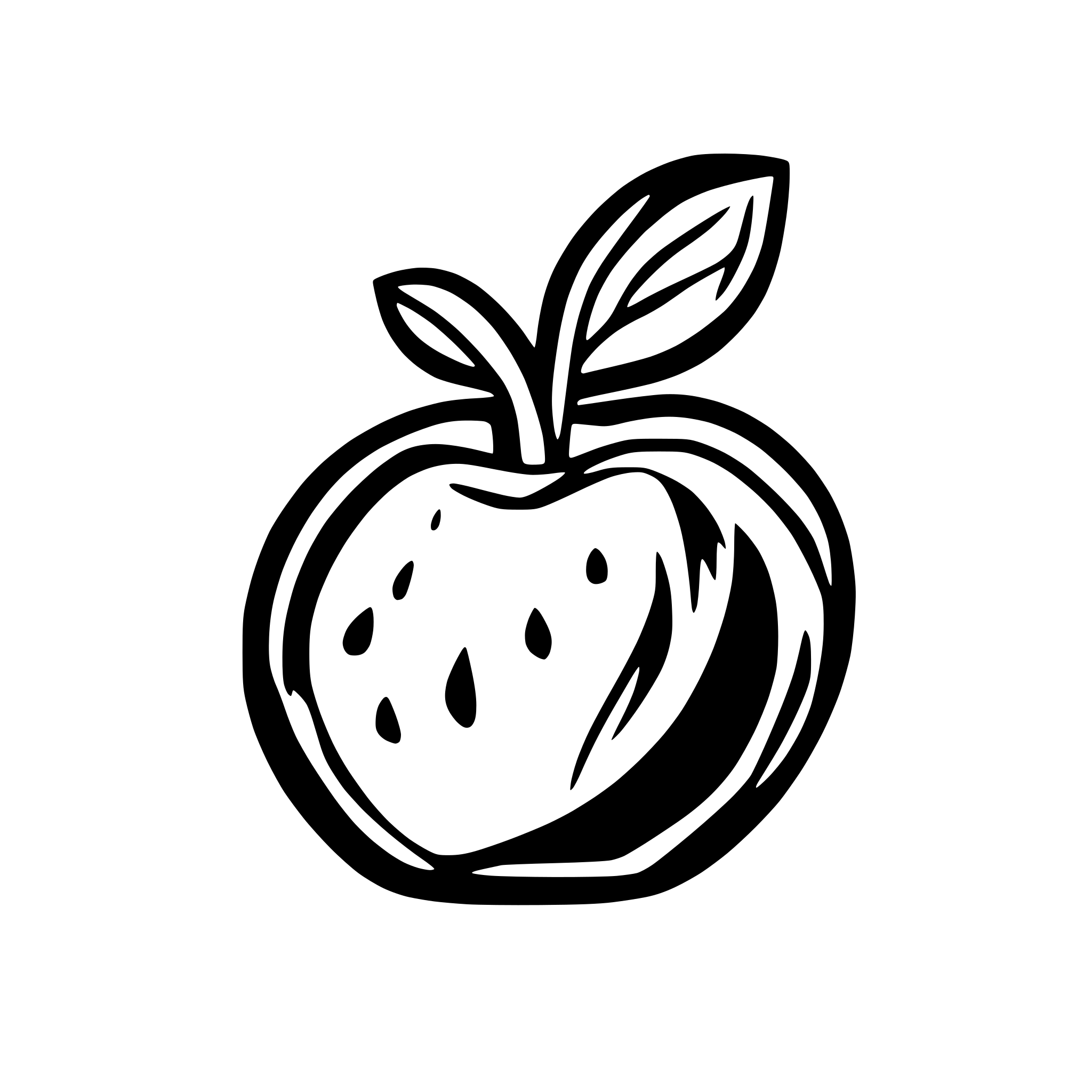 AI-generated SVG of 'coloured apple'
