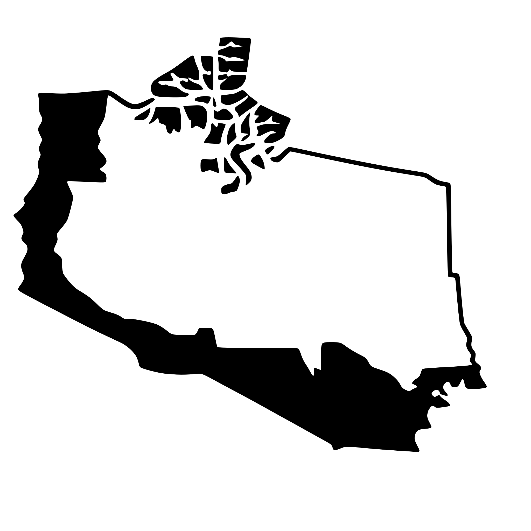 AI-generated SVG of 'outline of the united states just showing the lower 48 states. Don't show without Hawaii and Alaska. Also, only show an outline of the country. Don't show the borders of the individual states.'
