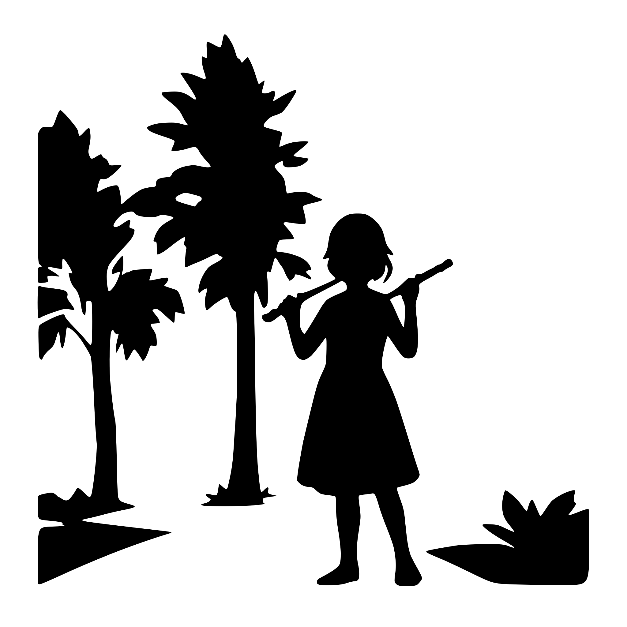 AI-generated SVG of a person playing flute