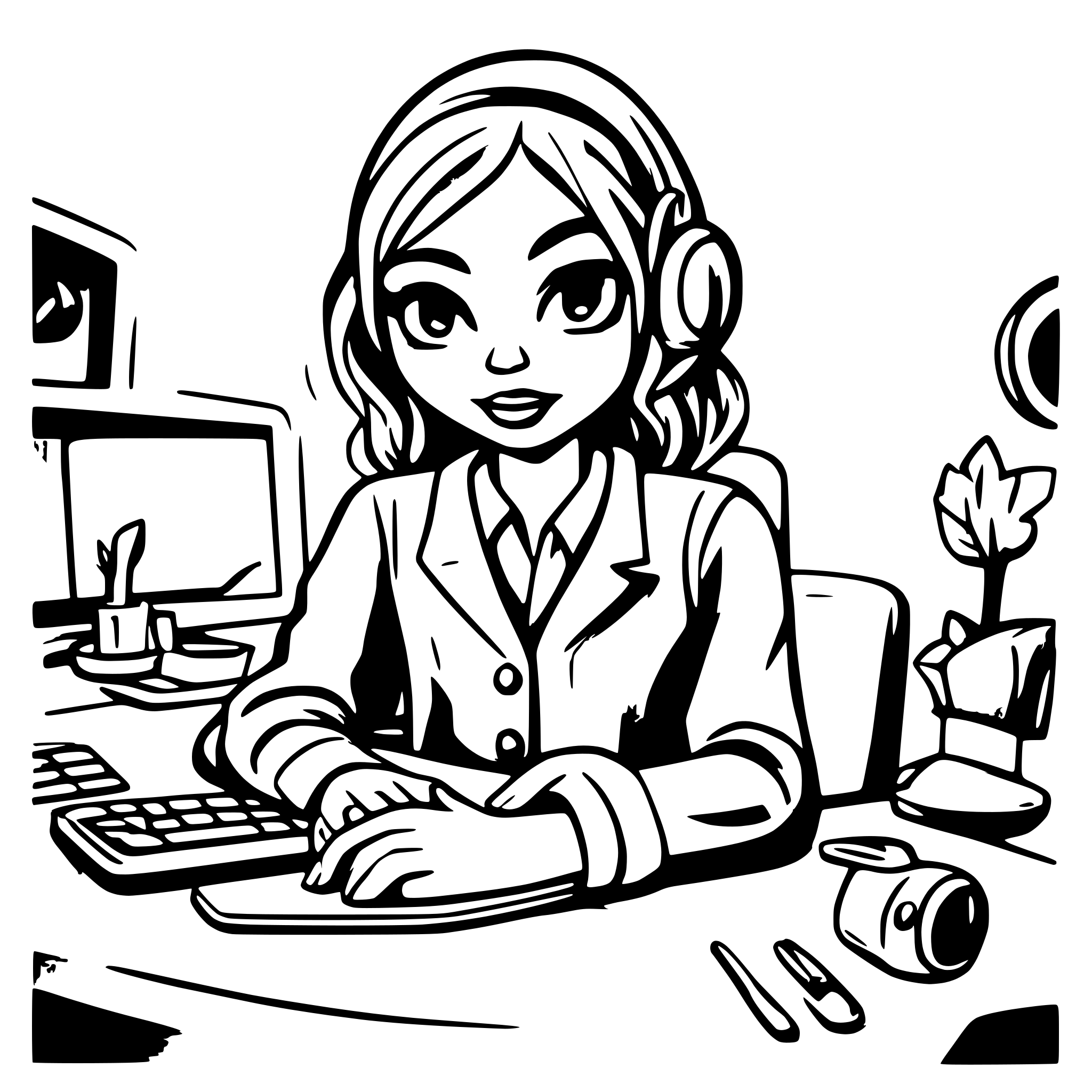AI-generated SVG of a detail rich graphics of editor suite with cut and color grading page for a website based on videography