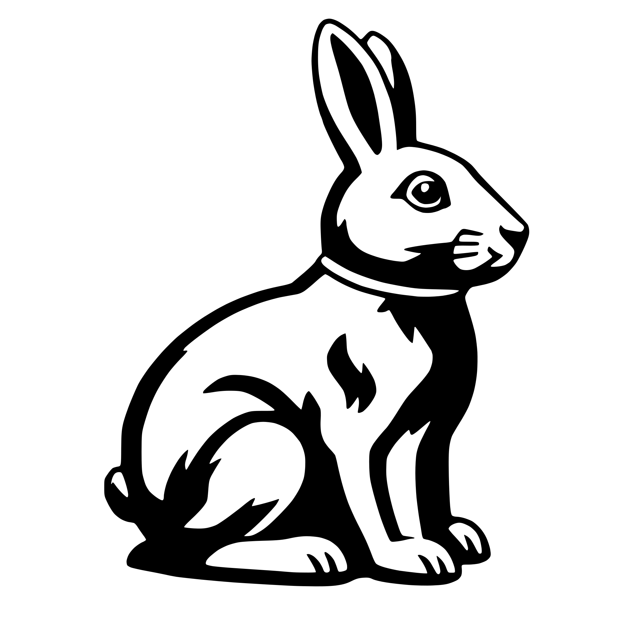 AI-generated SVG of 'chocolate bunny'
