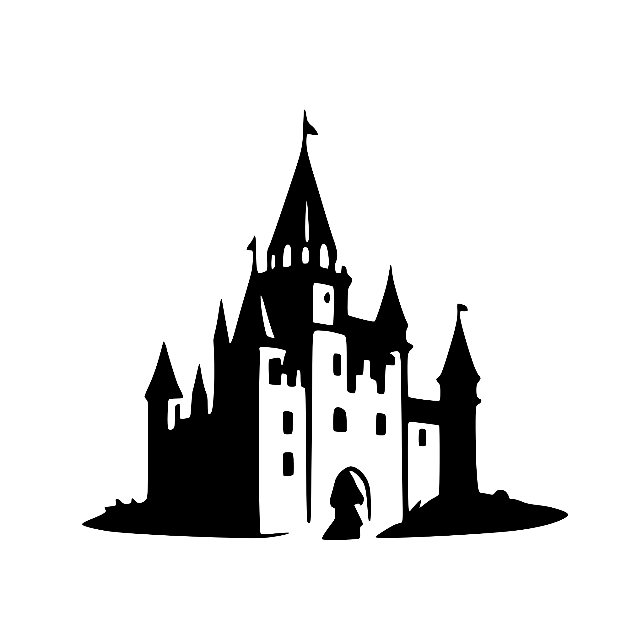 AI-generated SVG of a castle silhouette