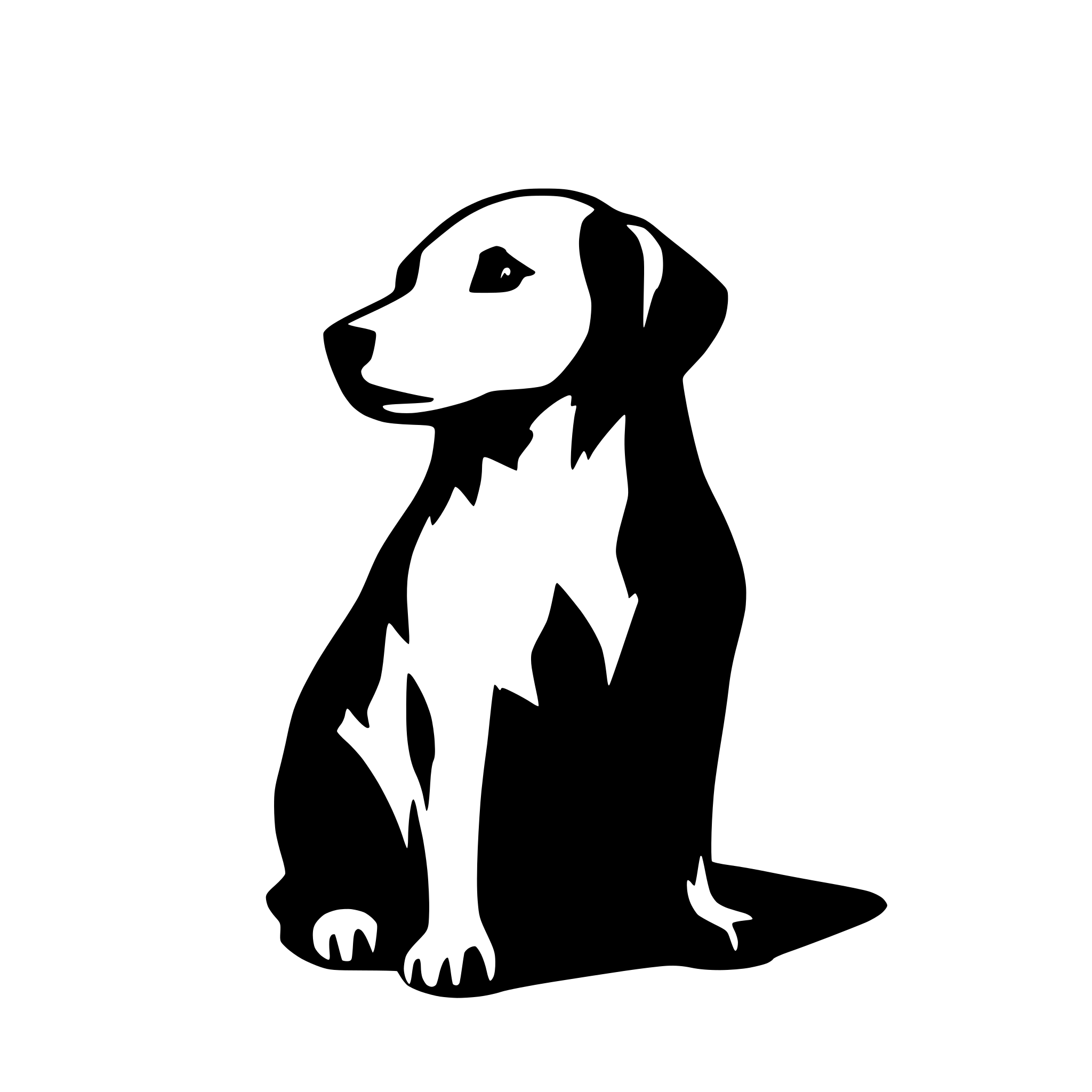 AI-generated SVG of a dog