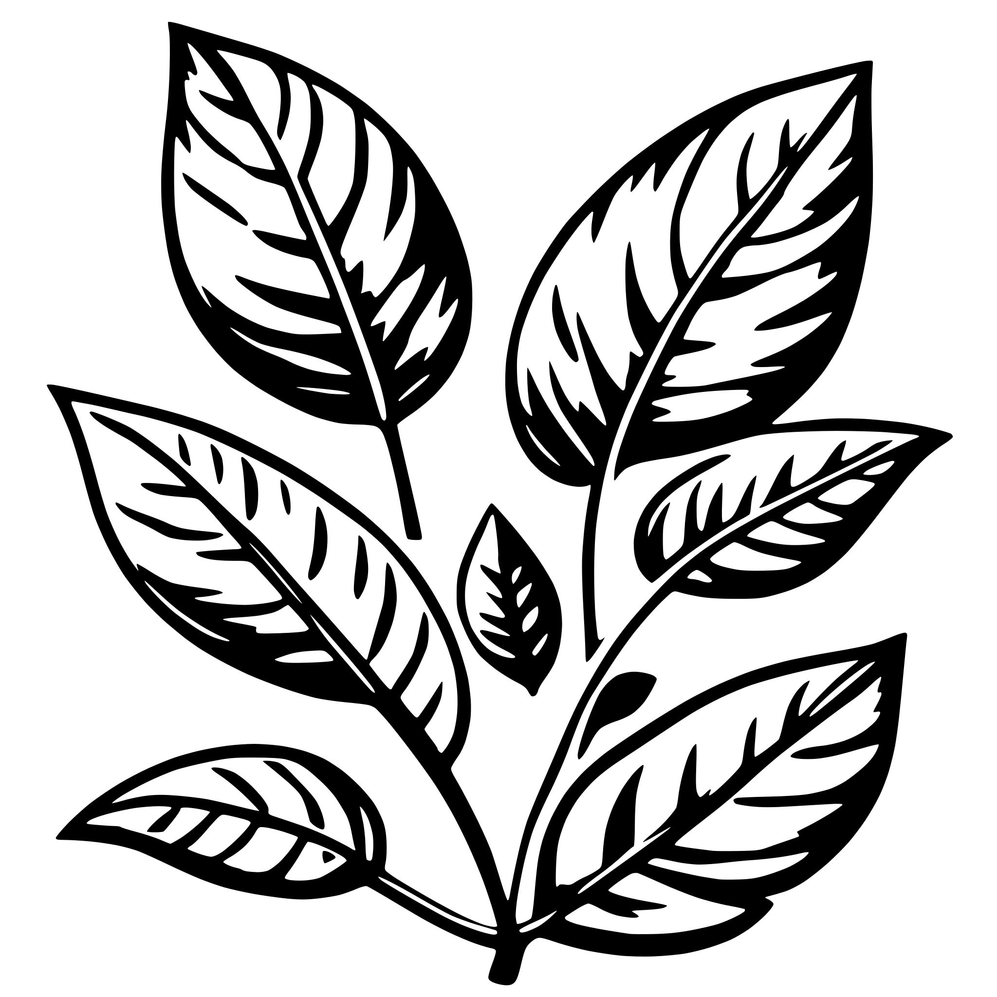 AI-generated SVG of a leaves