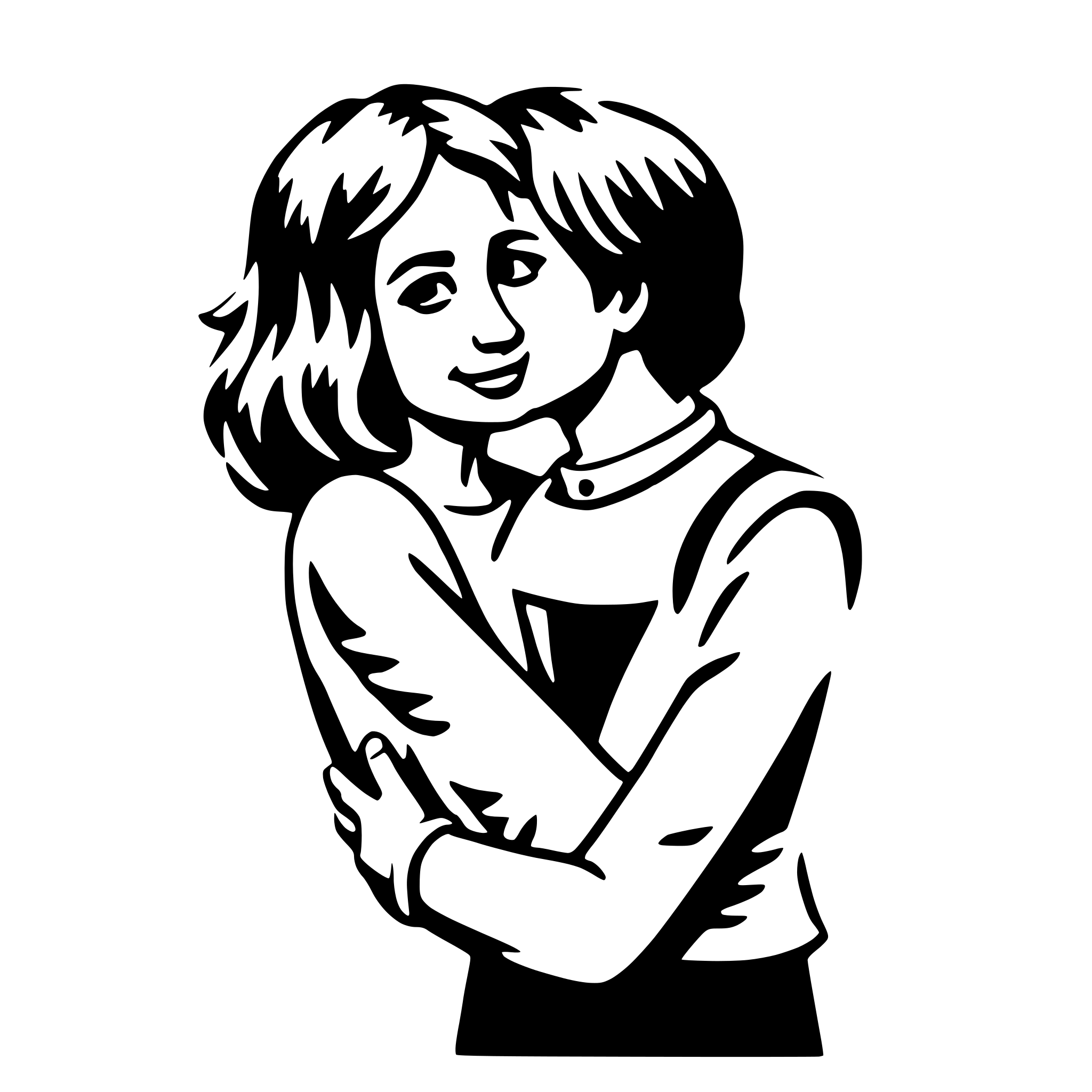 AI-generated SVG of a heartfelt hugs