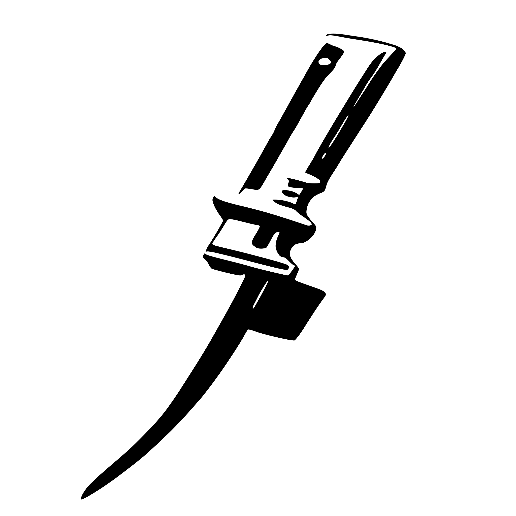 AI-generated SVG of a simple drawing of a knife