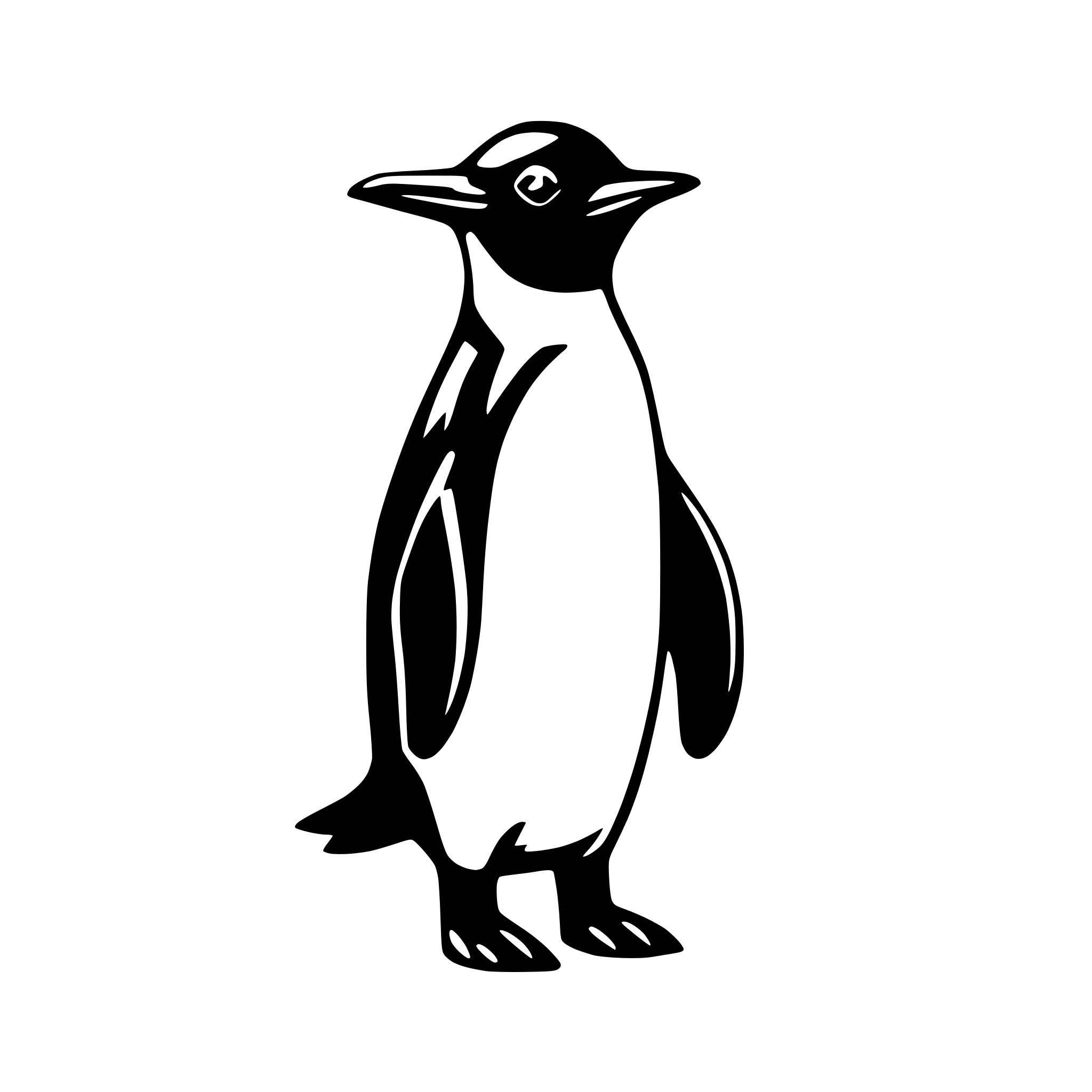 AI-generated SVG of 'penguin'