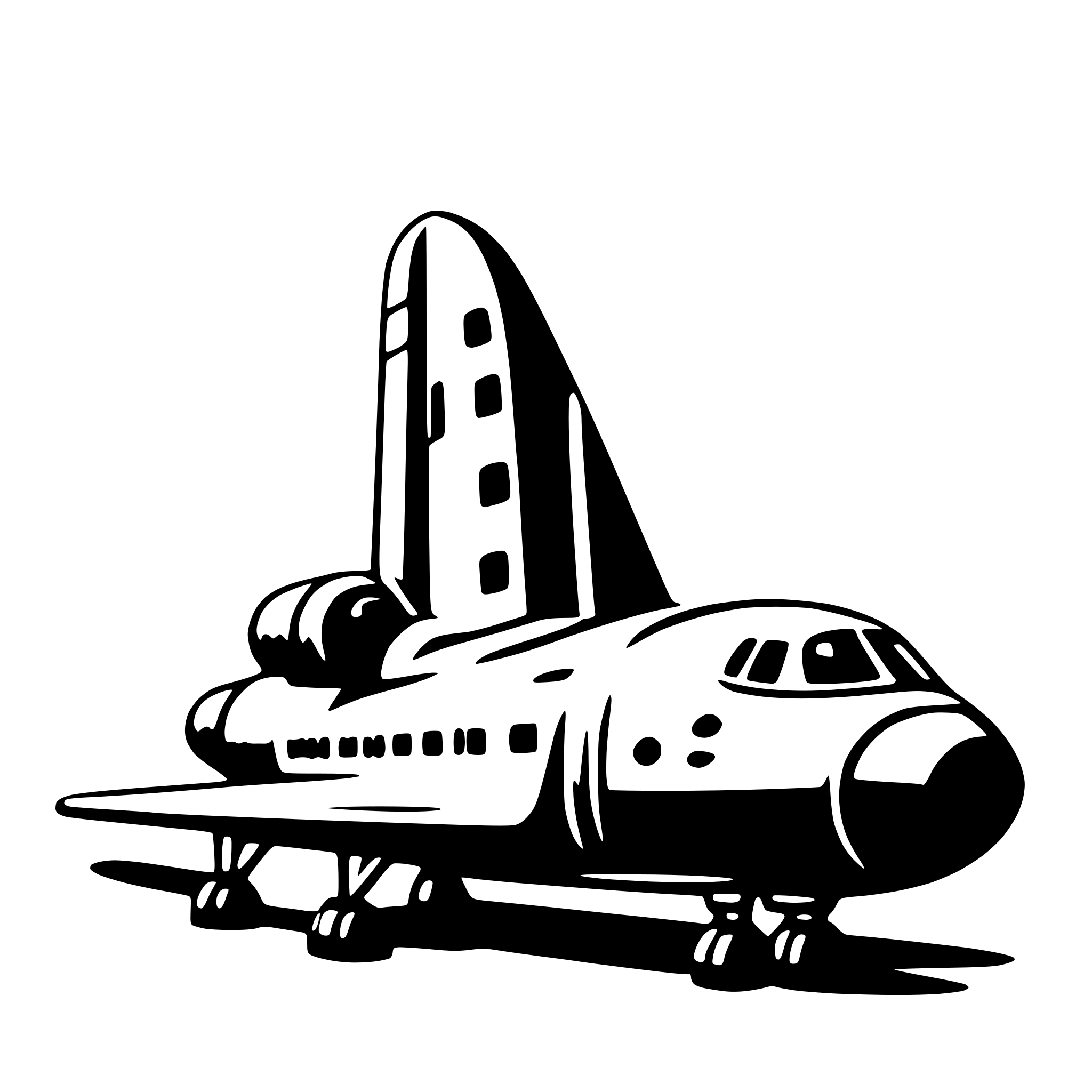 AI-generated SVG of 'space shuttle'