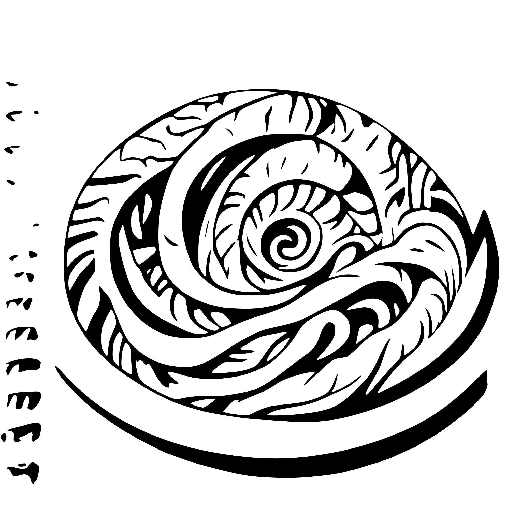 AI-generated SVG of a colorful vortex of pages