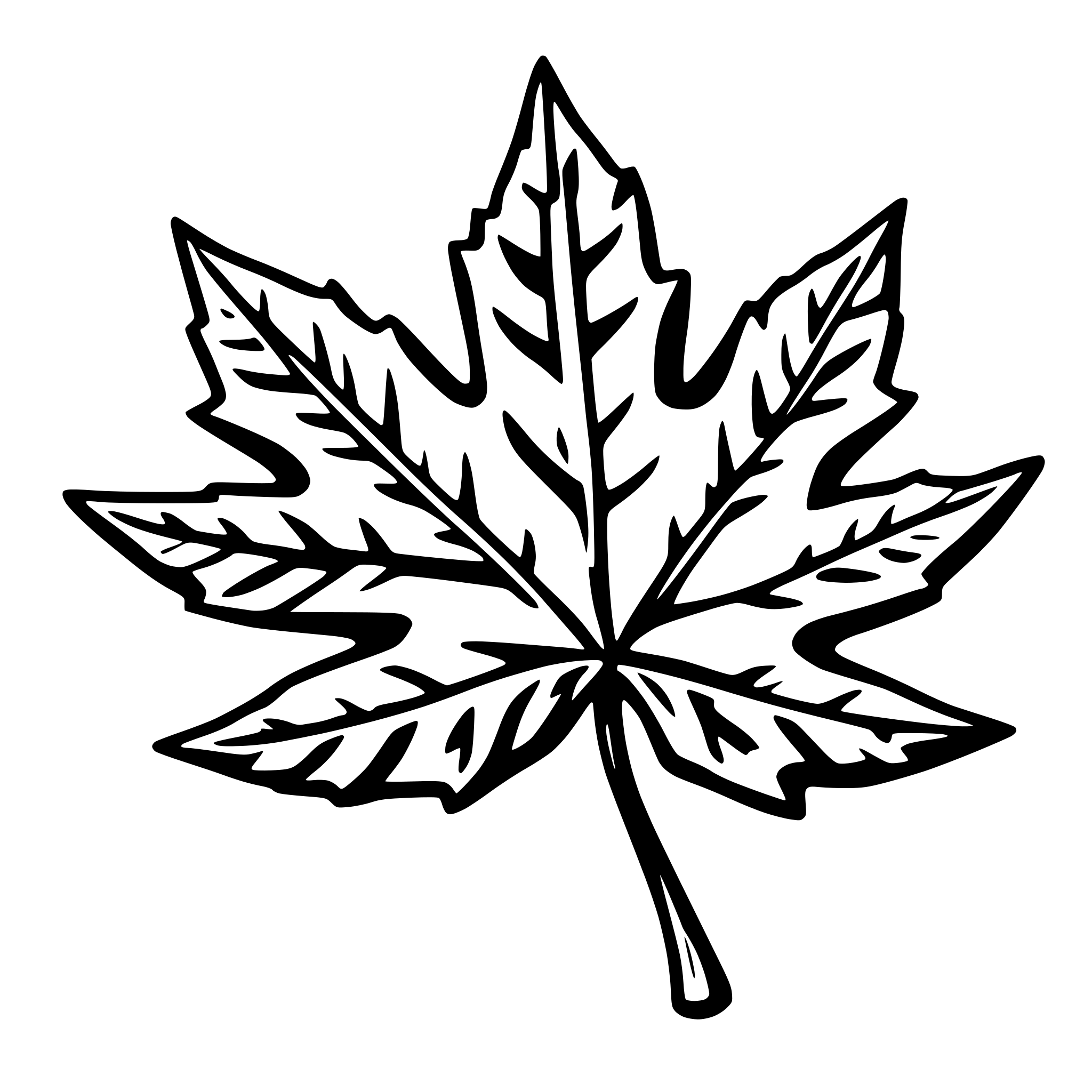 AI-generated SVG of 'maple leaf'