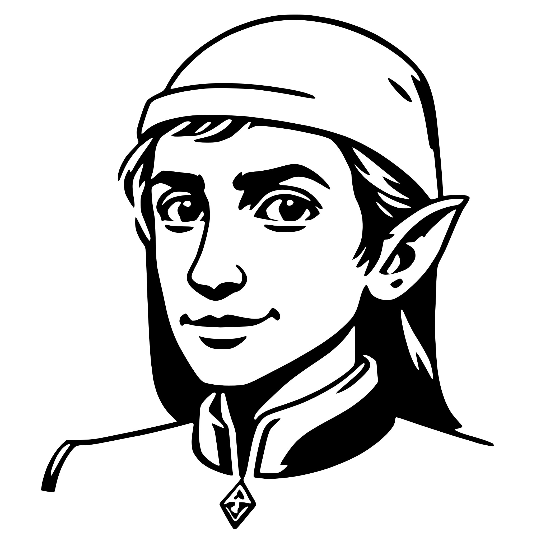 AI-generated SVG of 'elf'