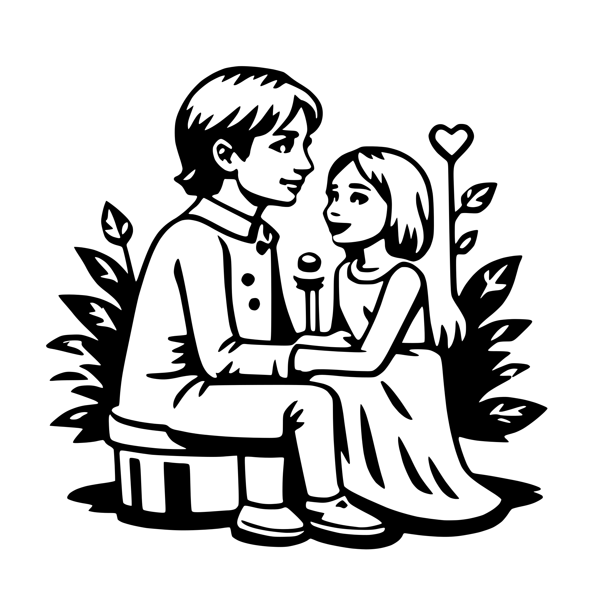 AI-generated SVG of a sweet love quotes