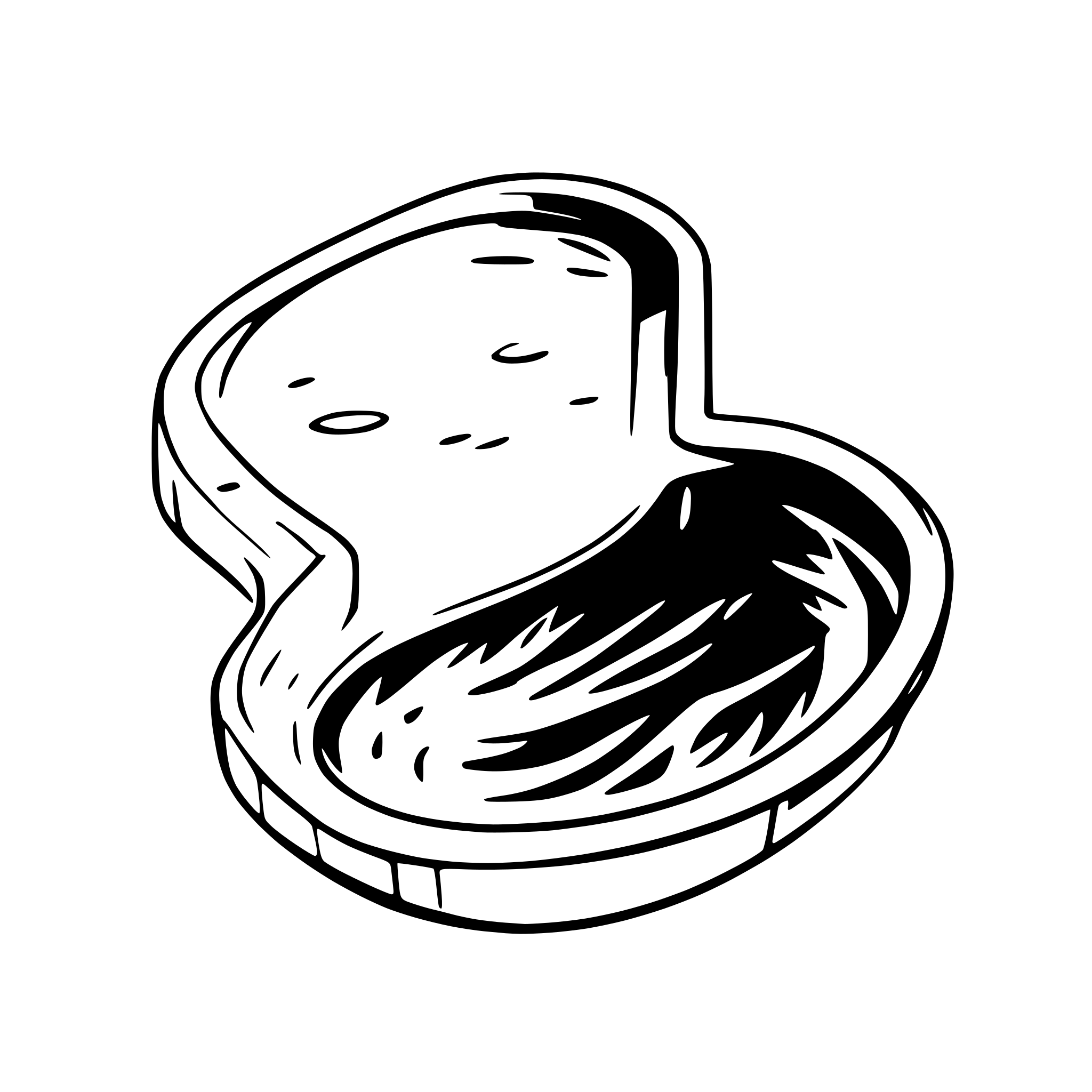 AI-generated SVG of a kidney shape pool