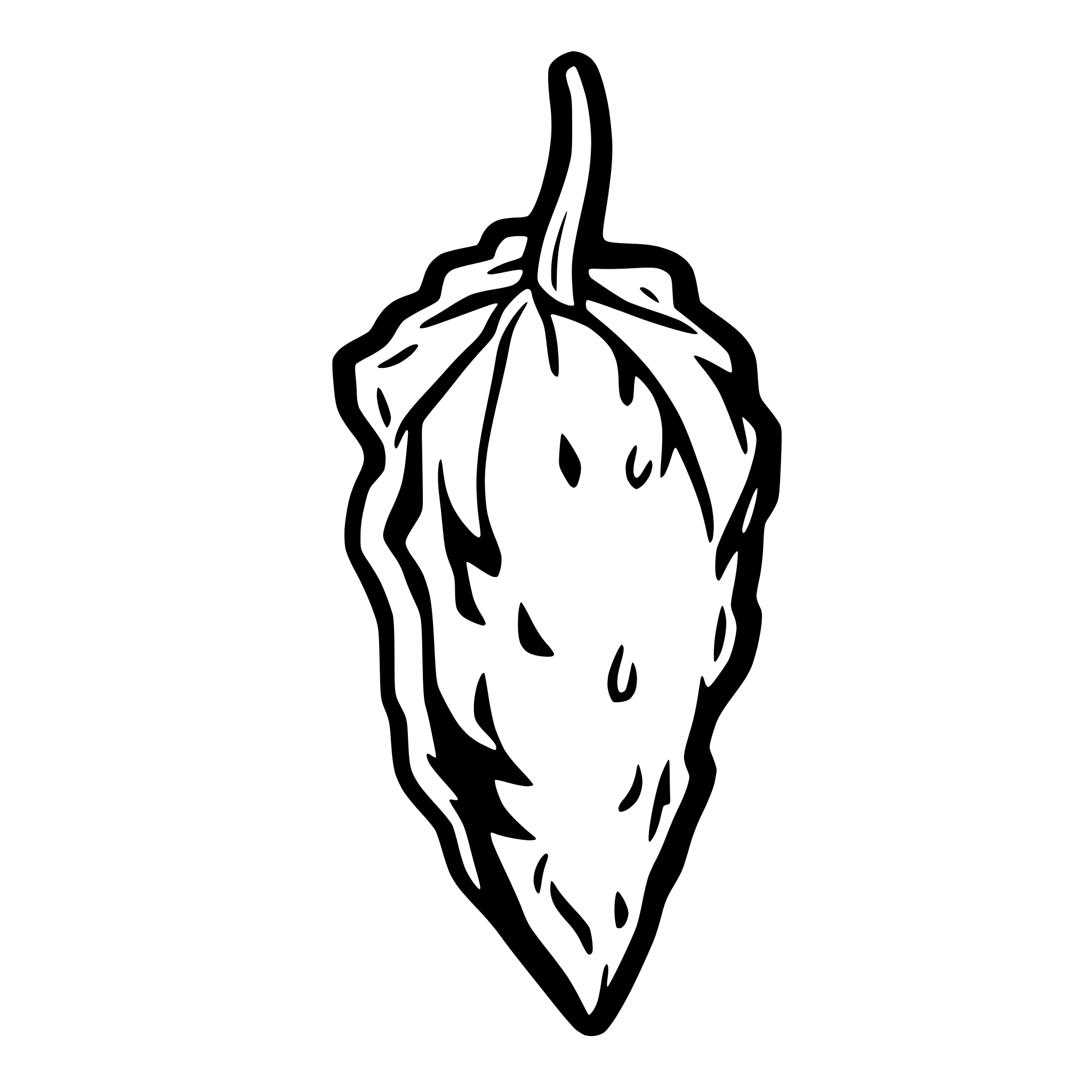 AI-generated SVG of 'Flaming chili pepper'