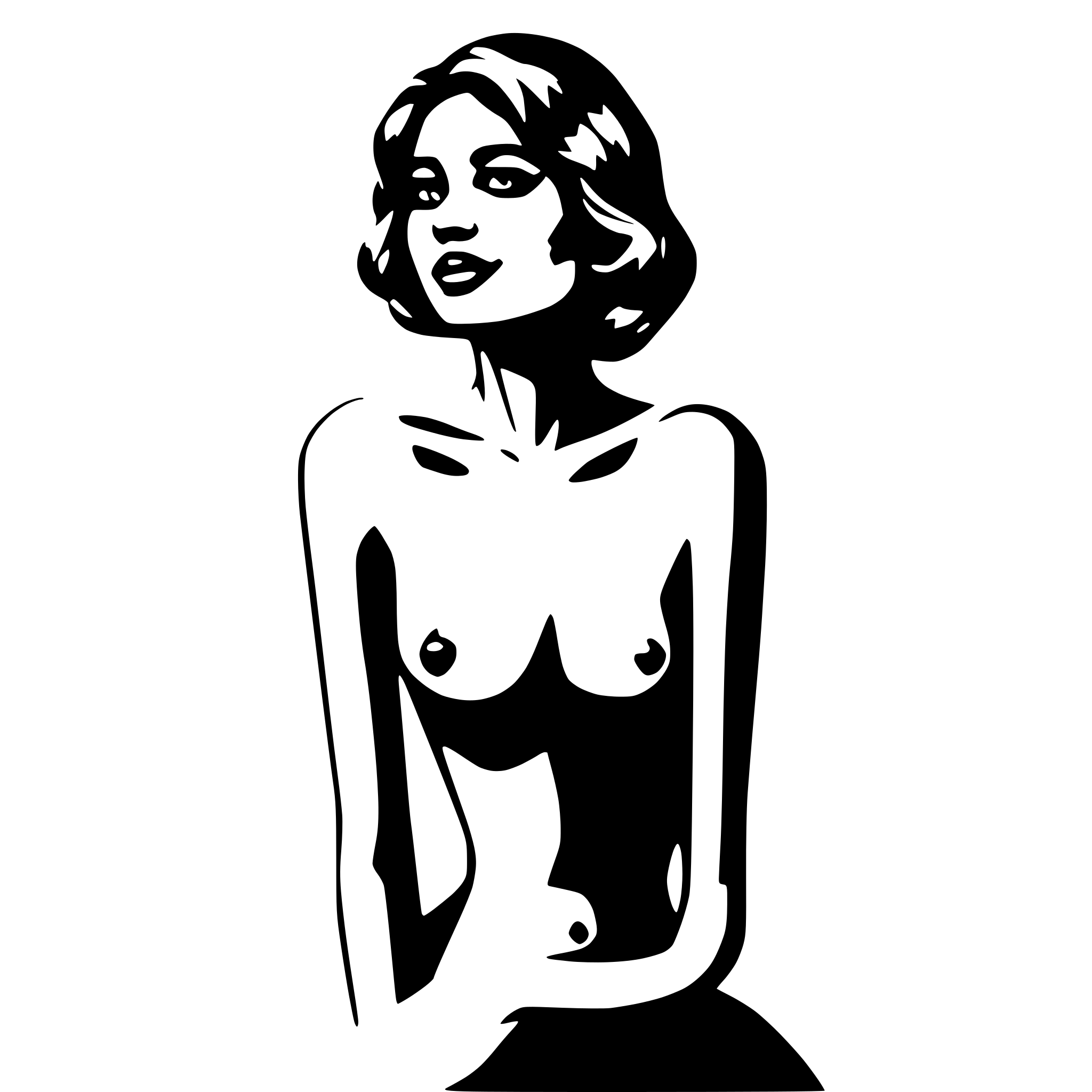 AI-generated SVG of 'Nude woman'