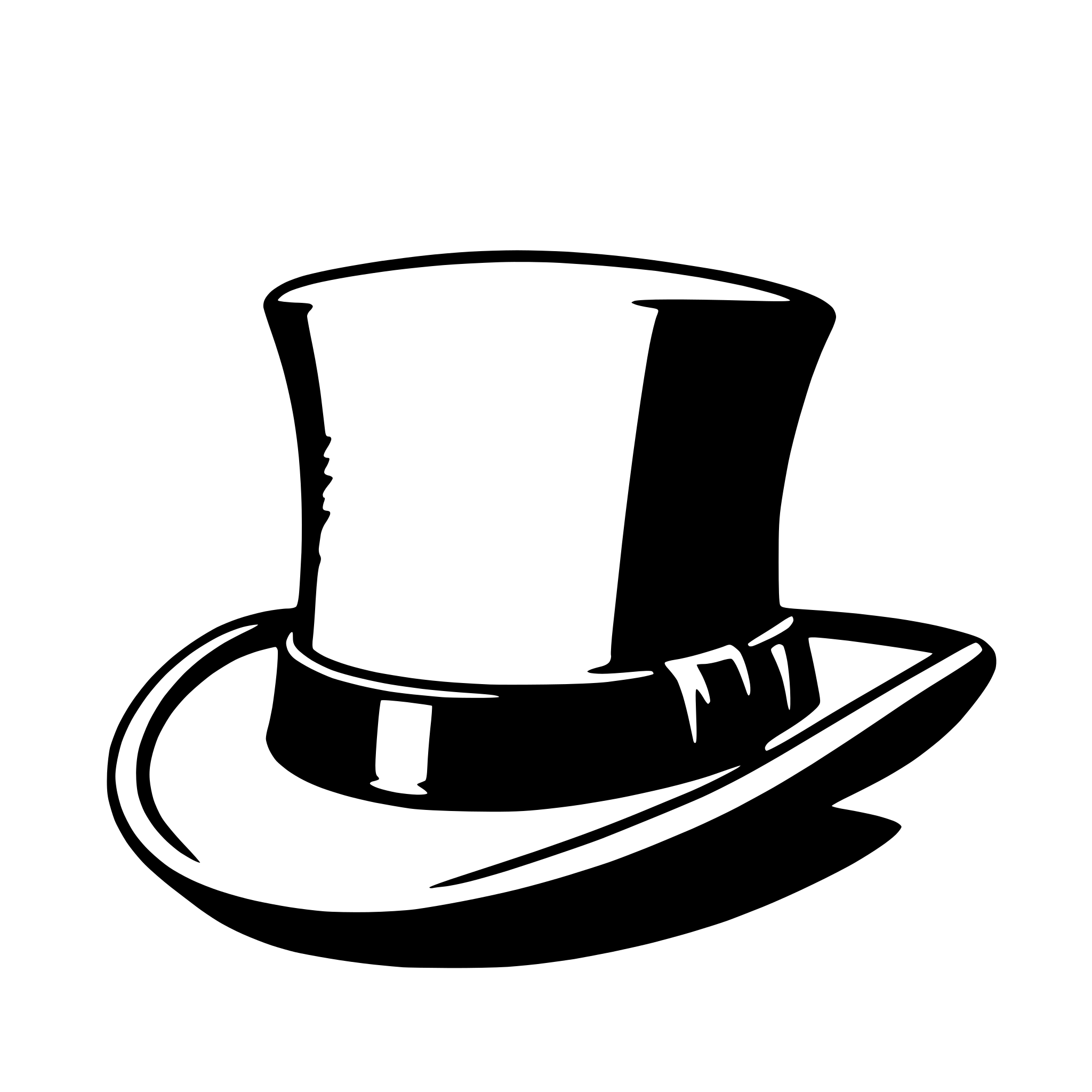 AI-generated SVG of a fedora