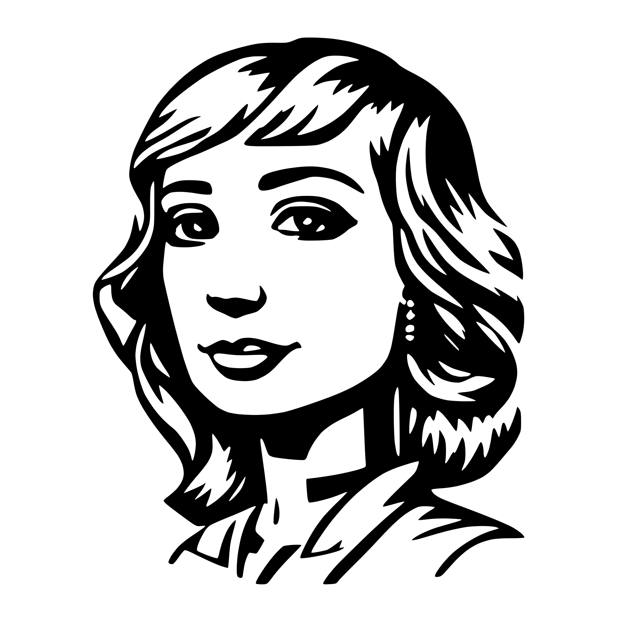 AI-generated SVG of 'positive affirmations based on AI'
